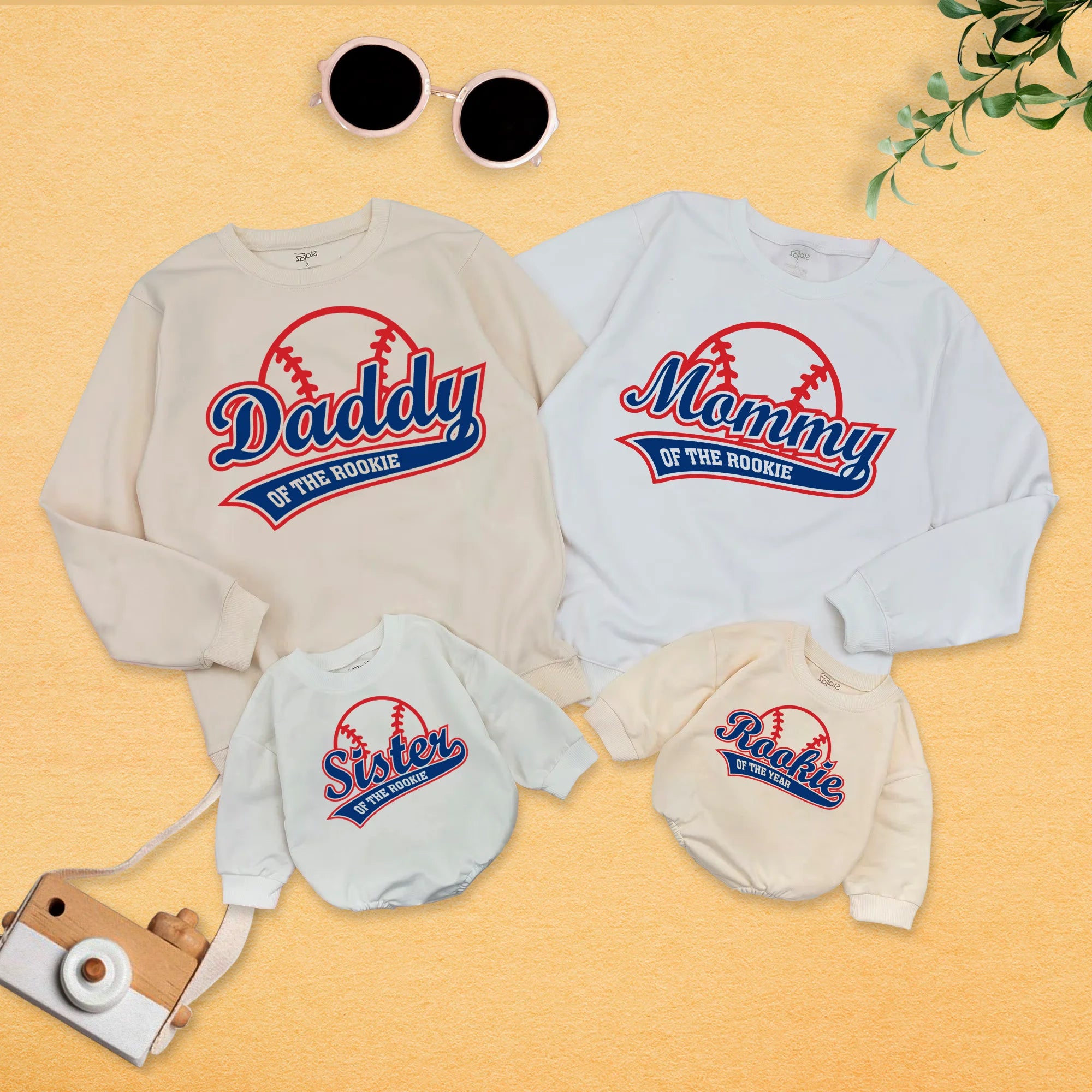 Baseball Family Romper Matching: Rookie & Daddy Duo