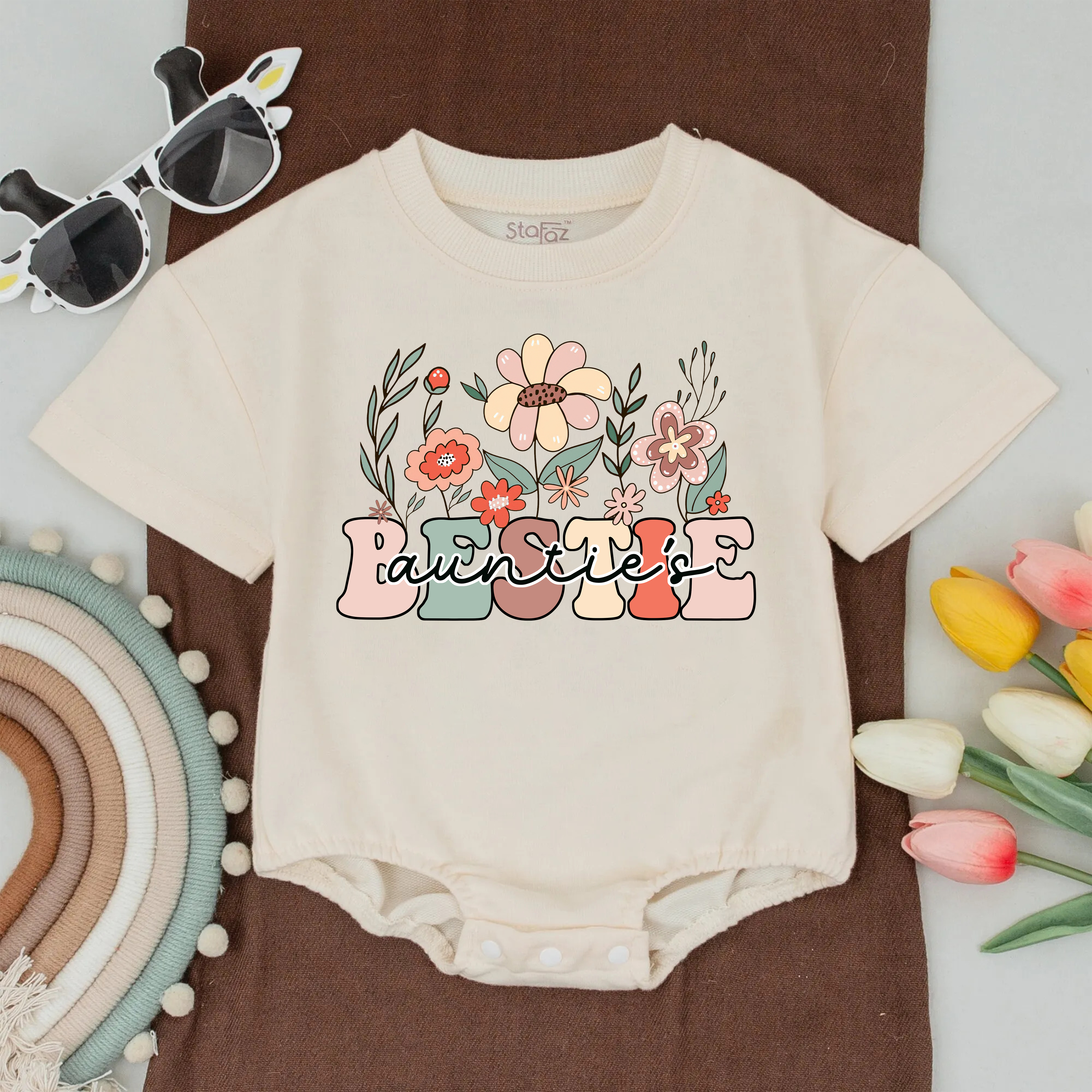 Wildflower Auntie And Bestie TShirt: Custom Family Outfit!