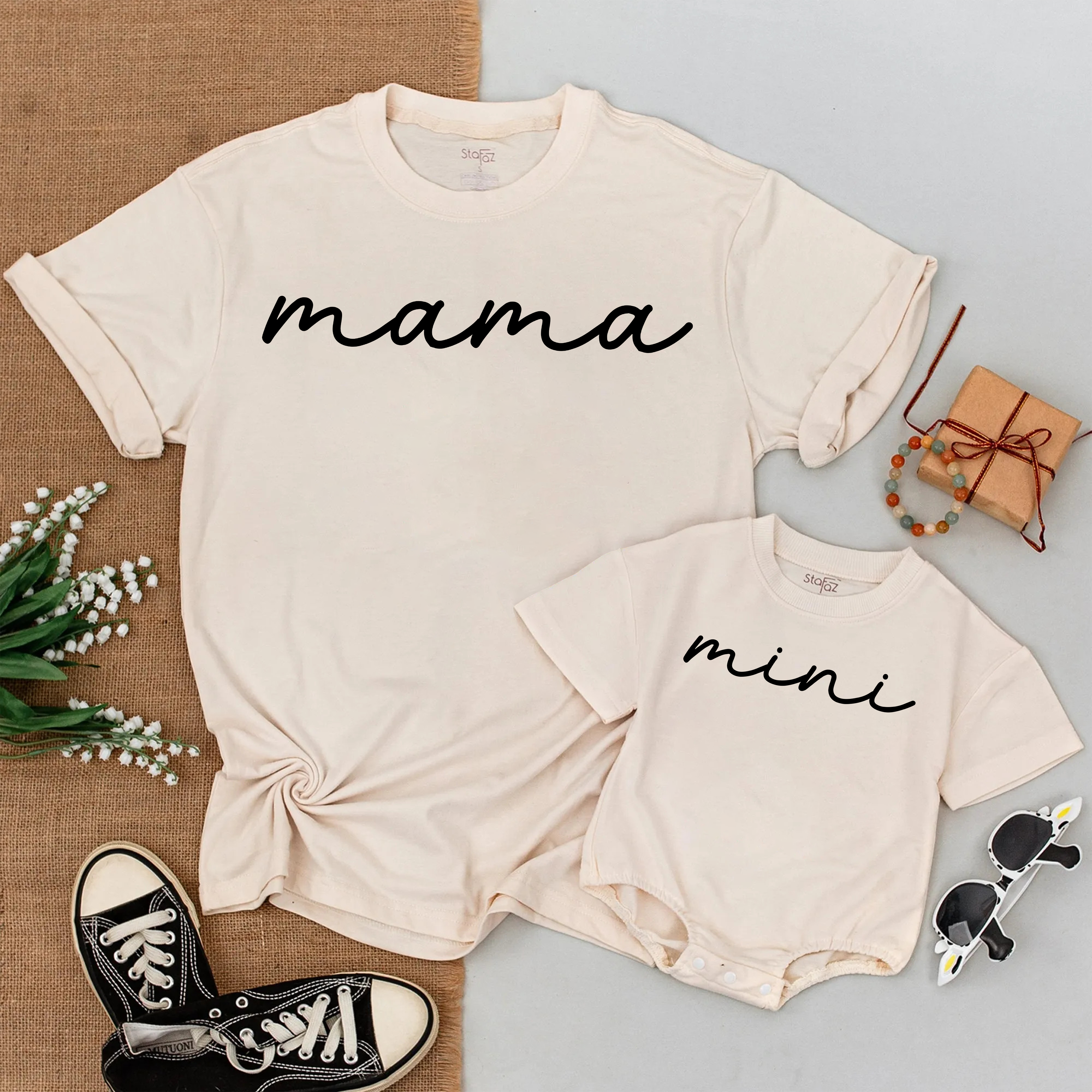 Custom Mama And Mini T-Shirt: Matching Family Gift!