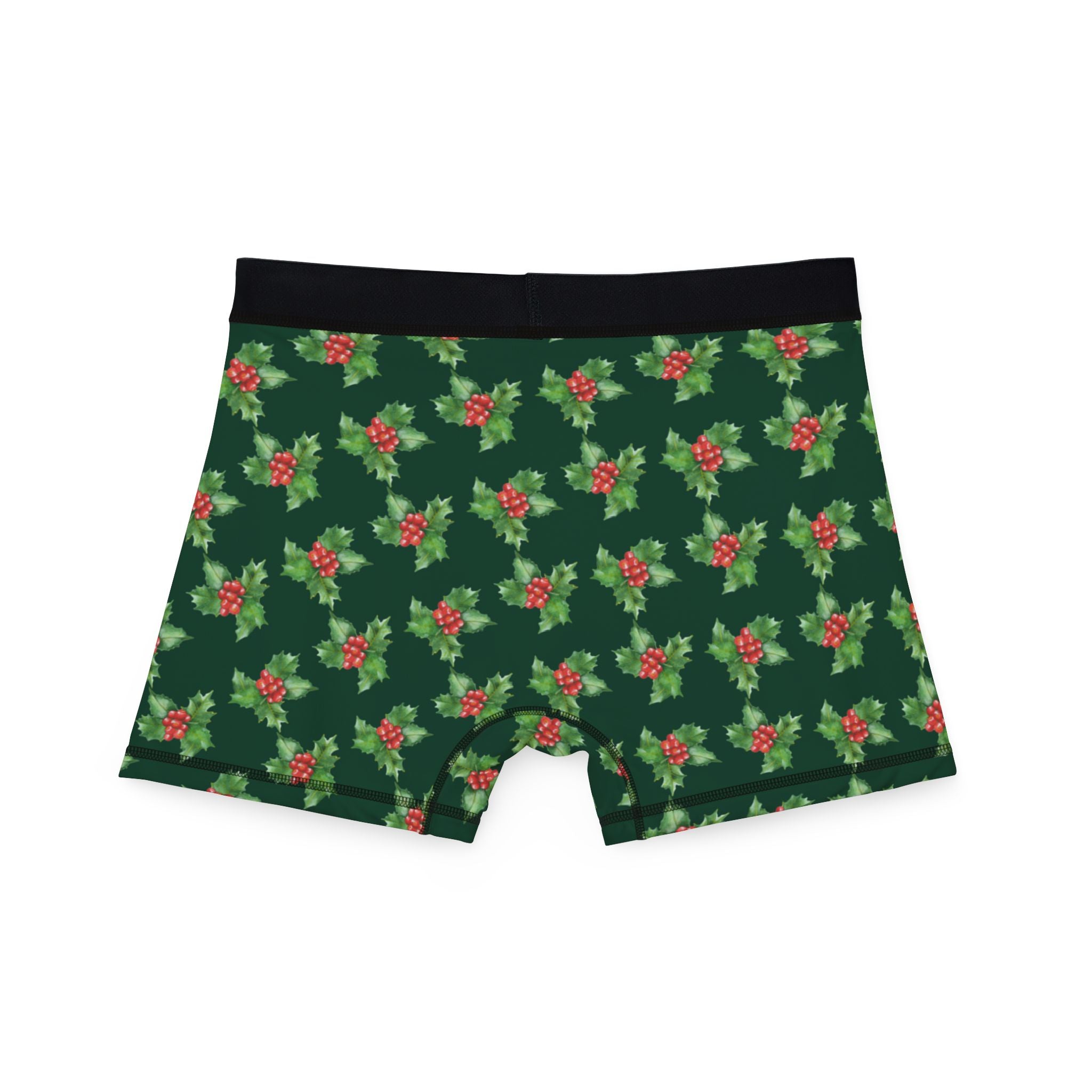 Men's boxers green christmas santa