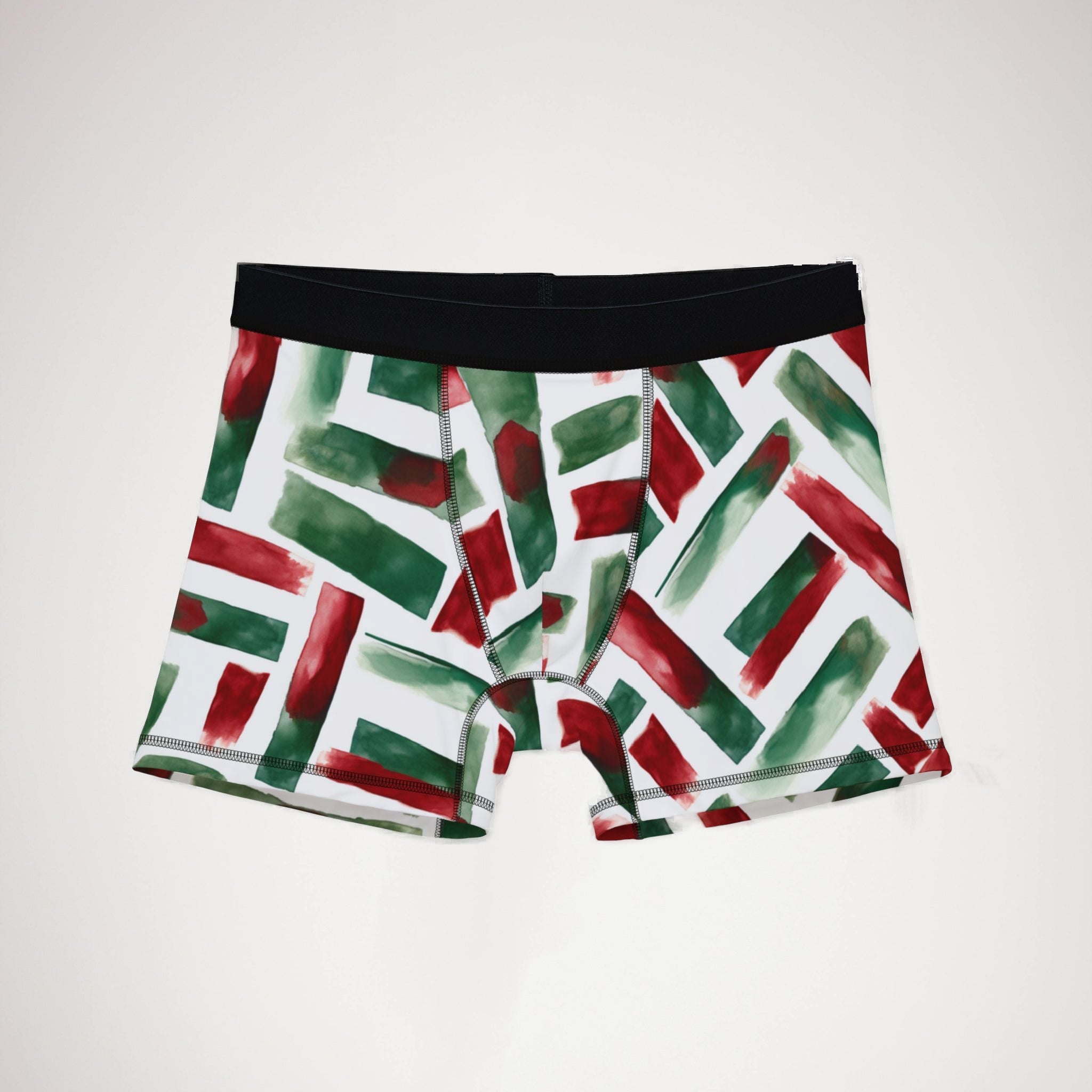 Men's boxers watercolor christmas