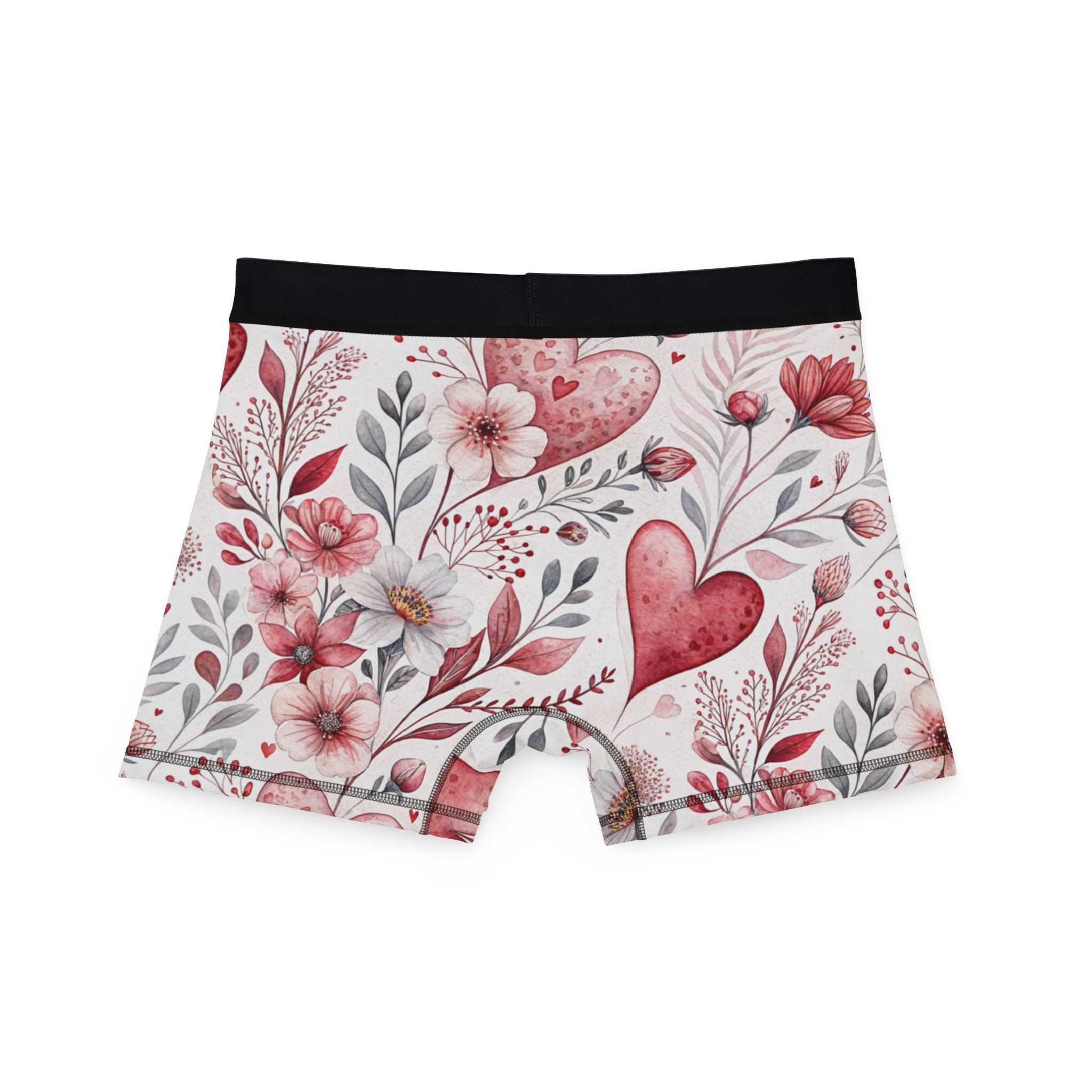 Men's boxers romantic watercolor wedding anniversary