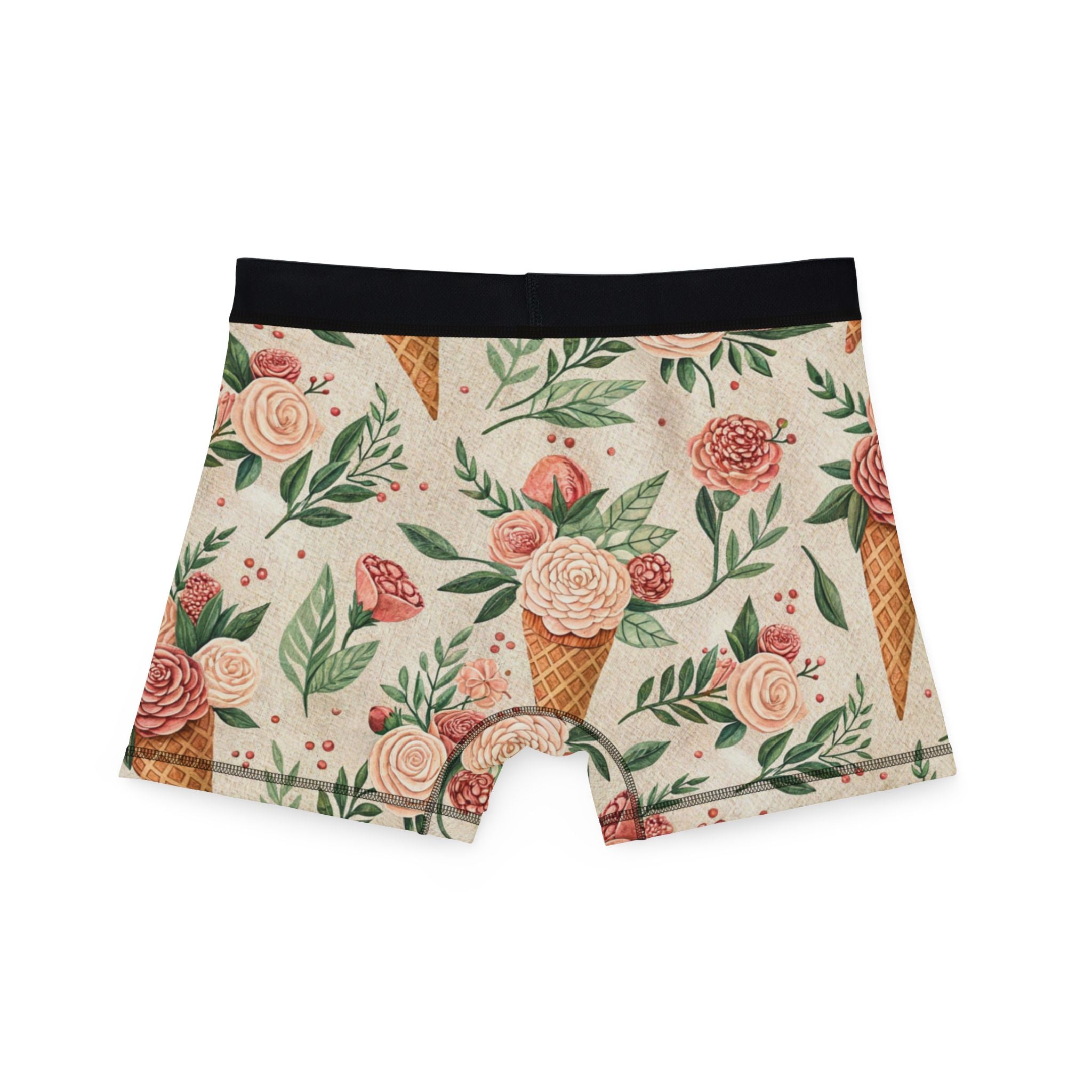 Men's boxers floral ice cream