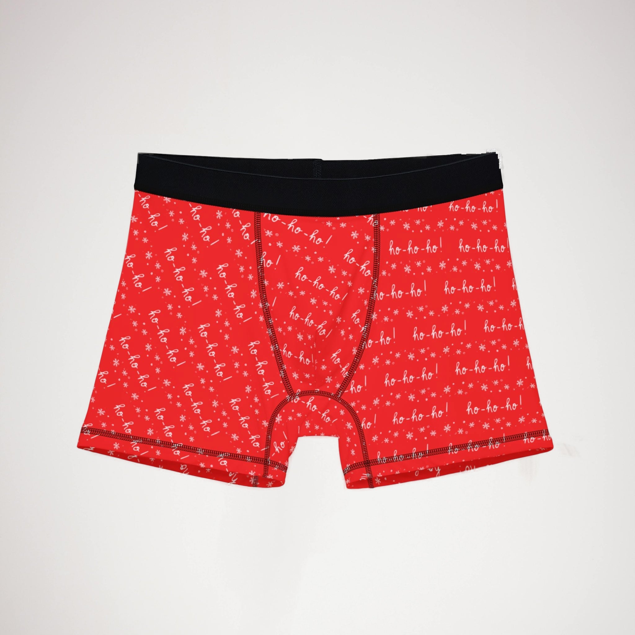 Men's boxers red white christmas