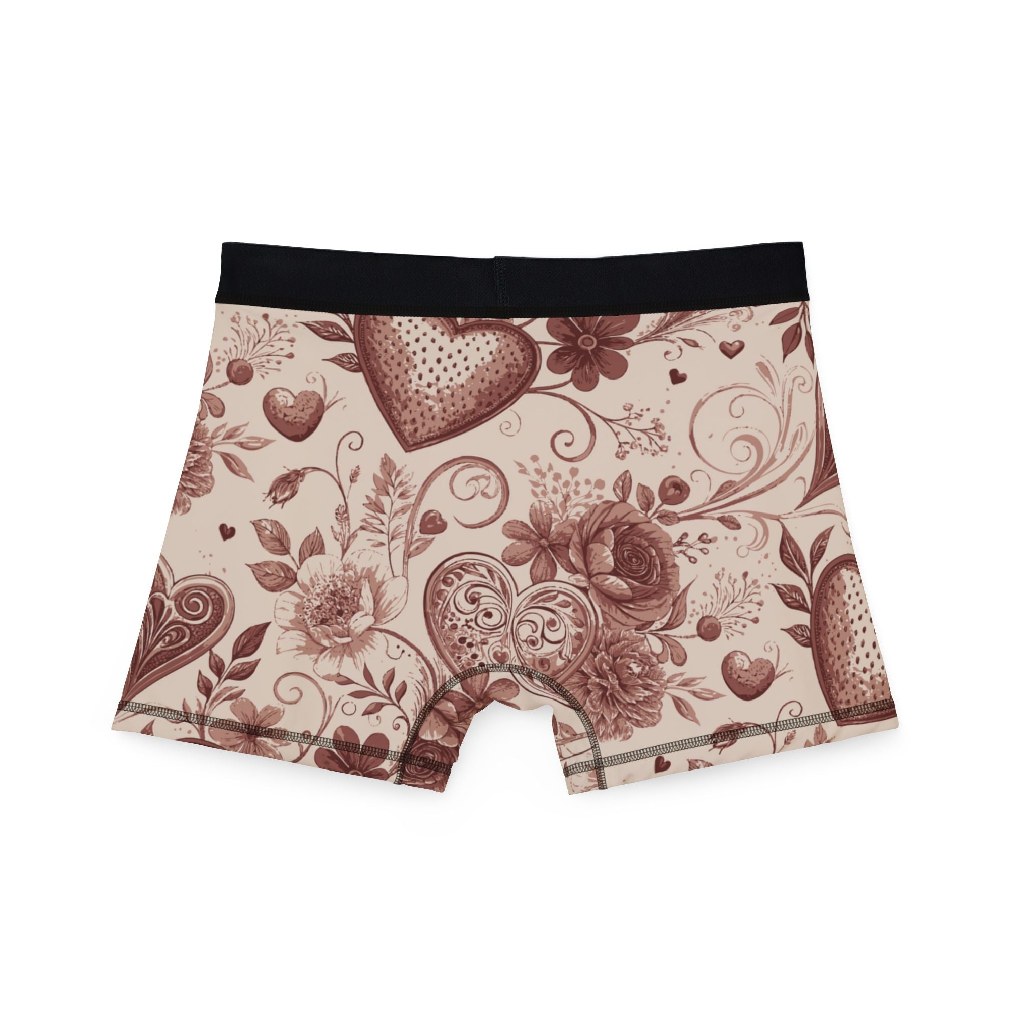 Men's boxers valentine heart retro