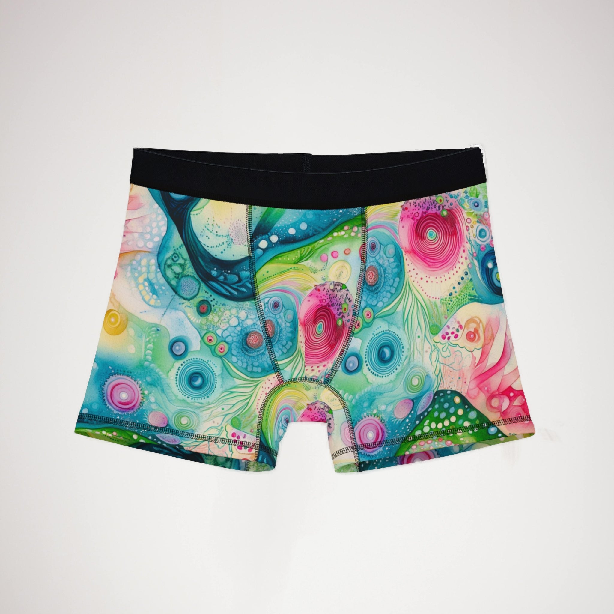 Men's boxers watercolor abstract
