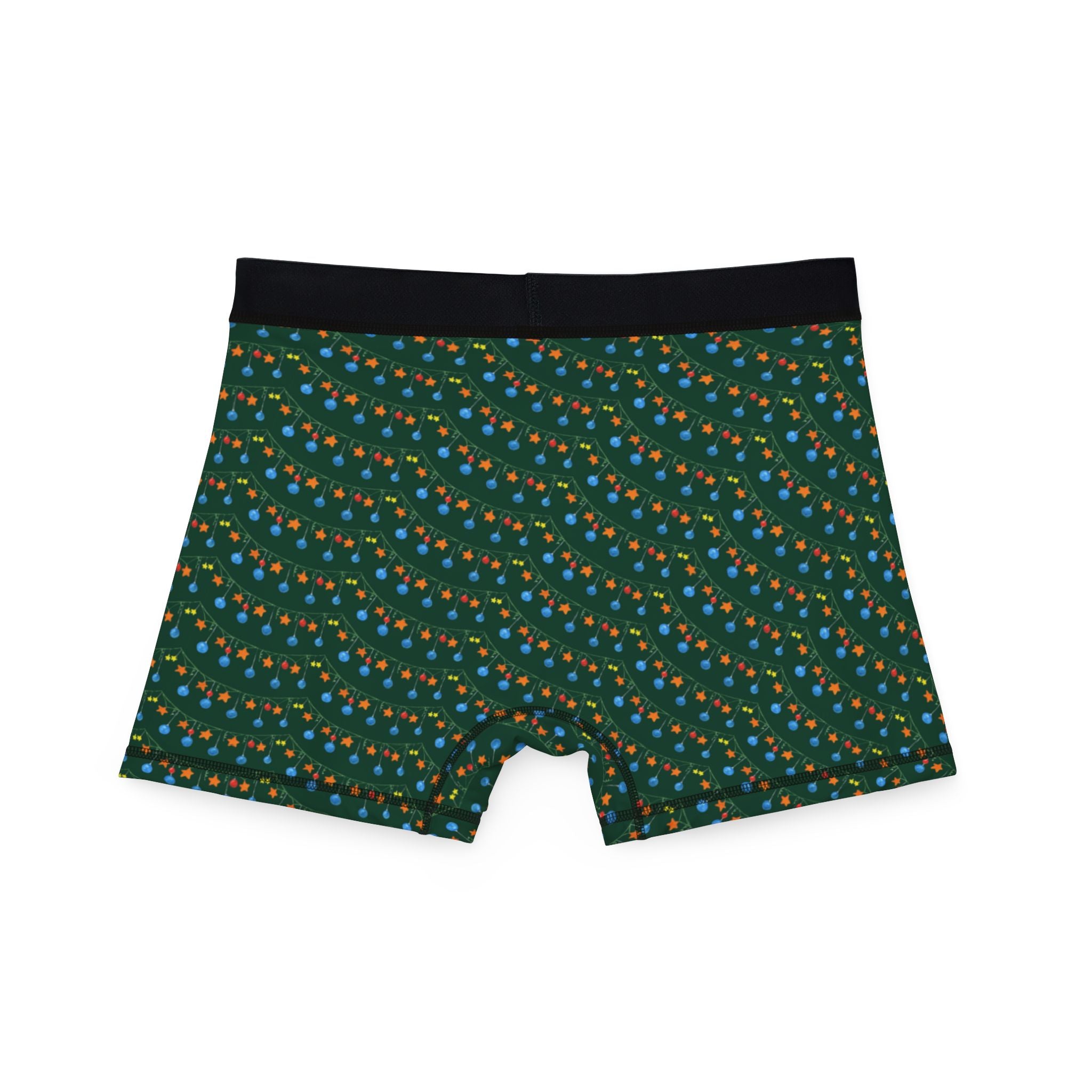 Men's boxers green christmas santa