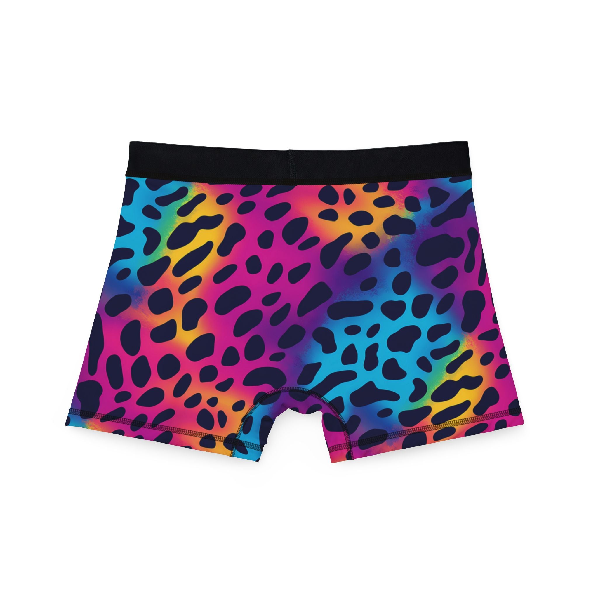 Men's boxers rainbow leopard