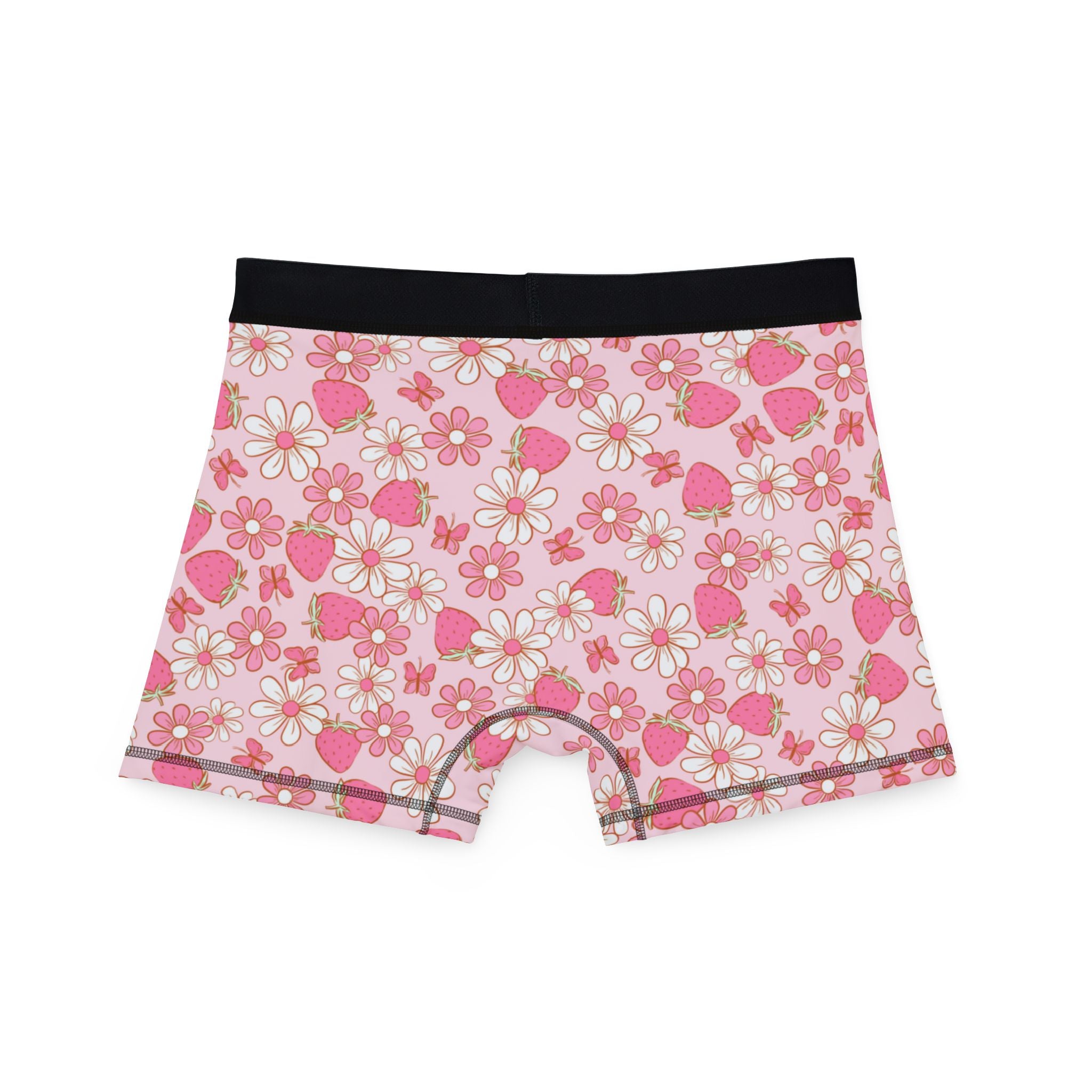 Men's boxers strawberry daisy