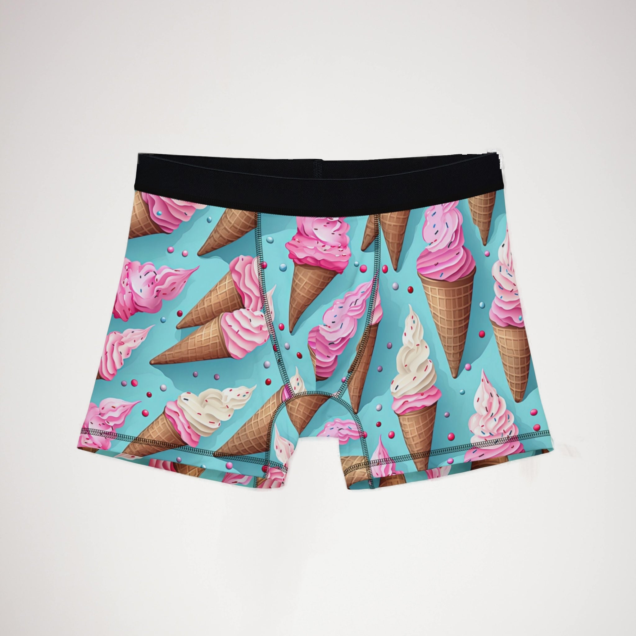 Men's boxers sprinkled ice cream