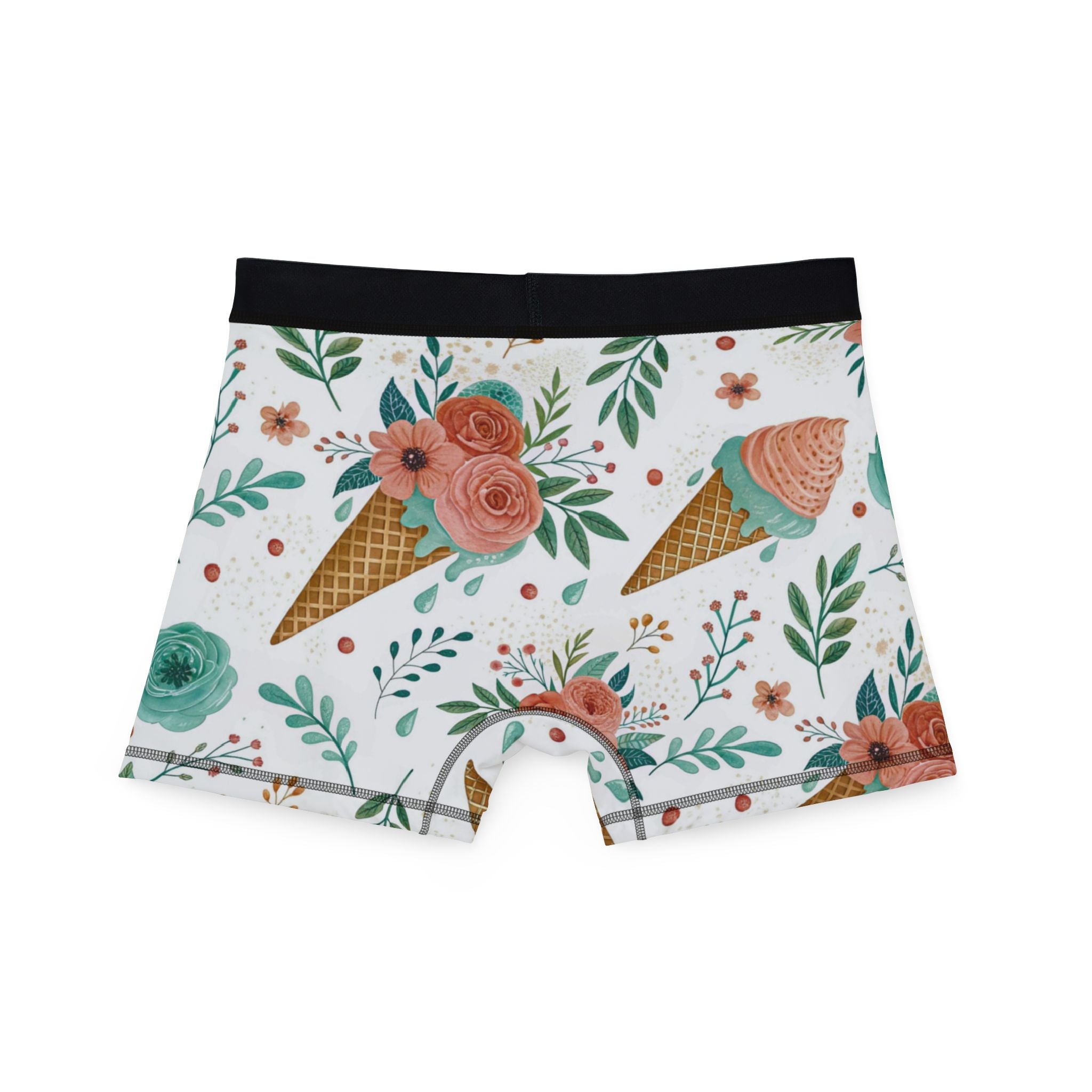 Men's boxers floral ice cream
