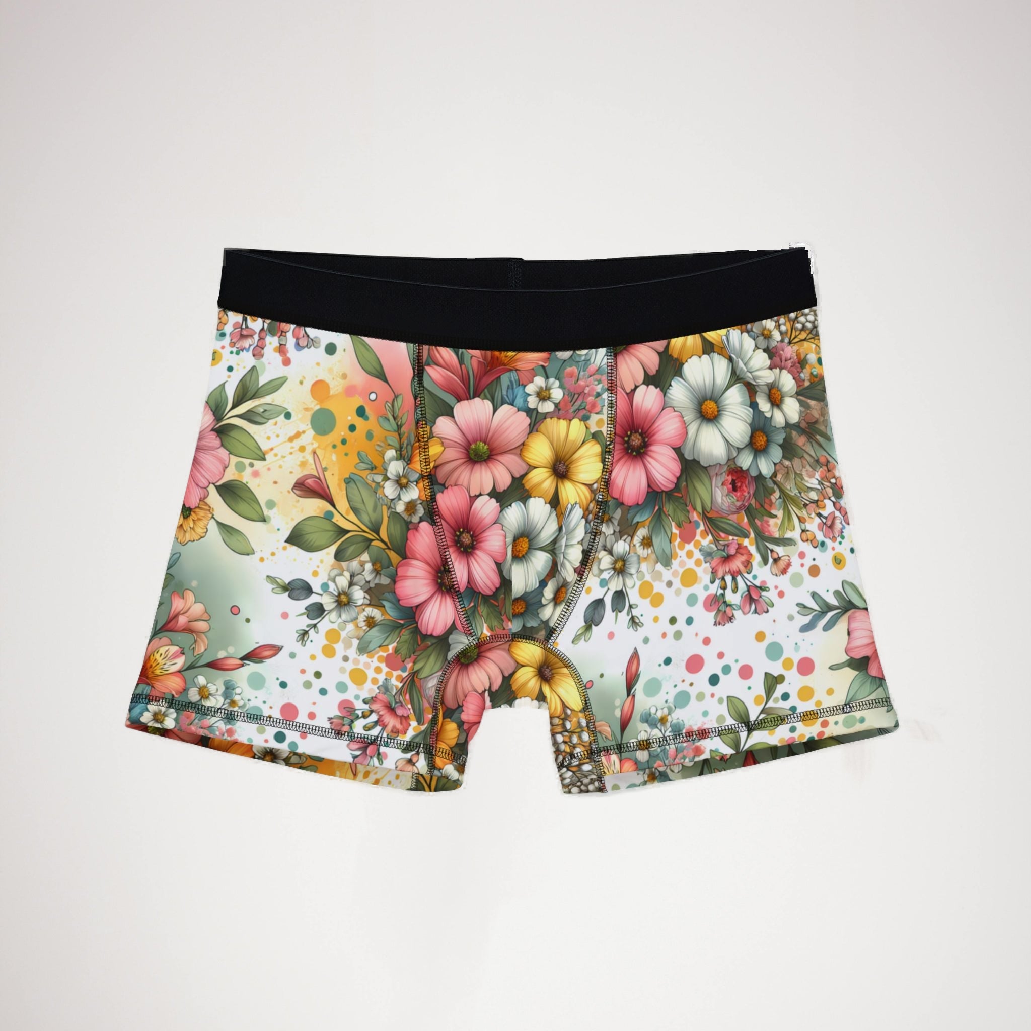 Men's boxers vibrant spring floral