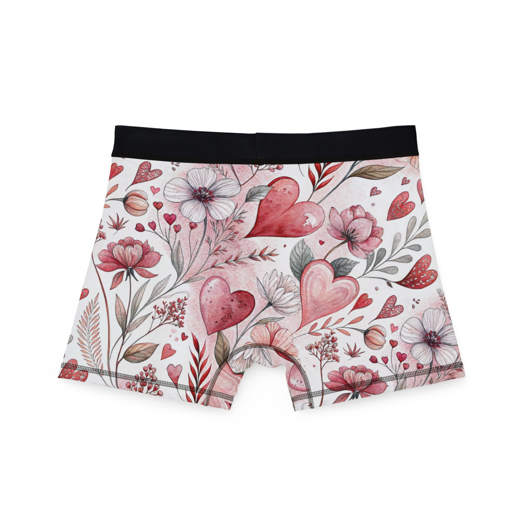 Men's boxers romantic watercolor wedding anniversary