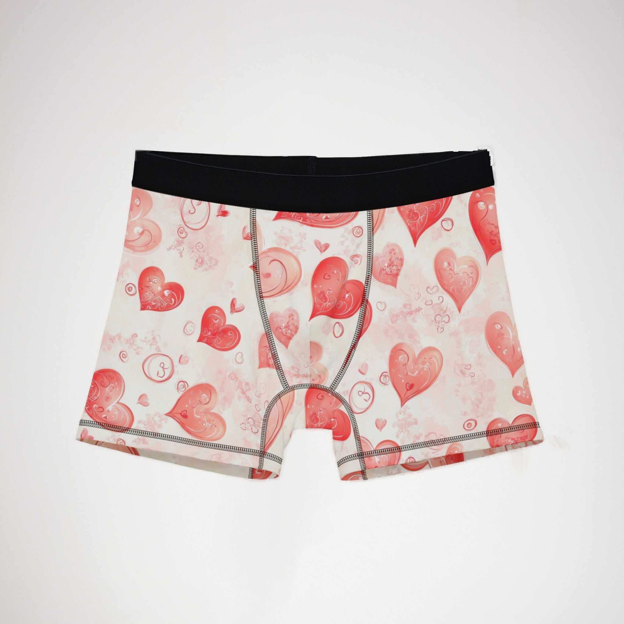 Men's boxers valentine red heart