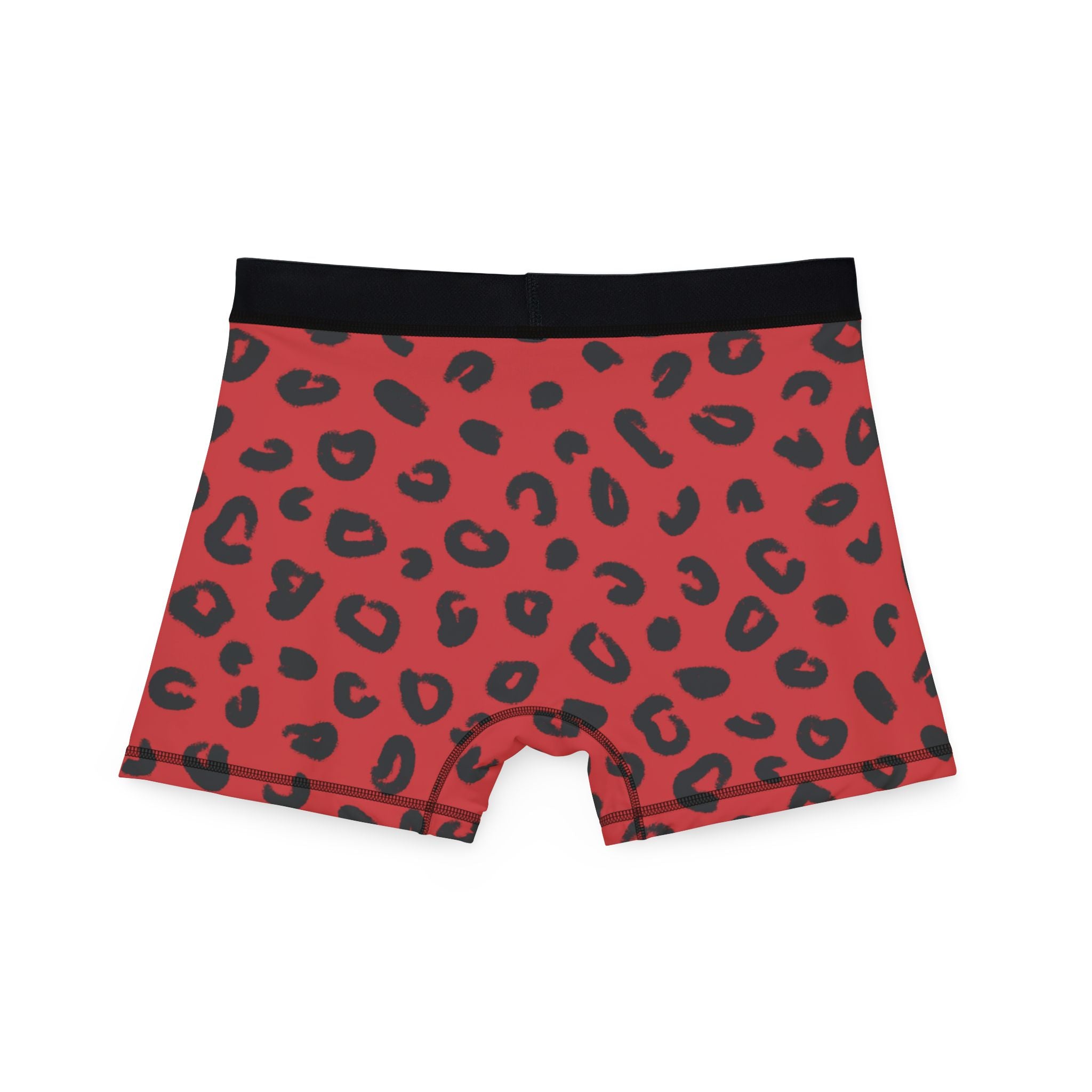 Men's boxers red leopard