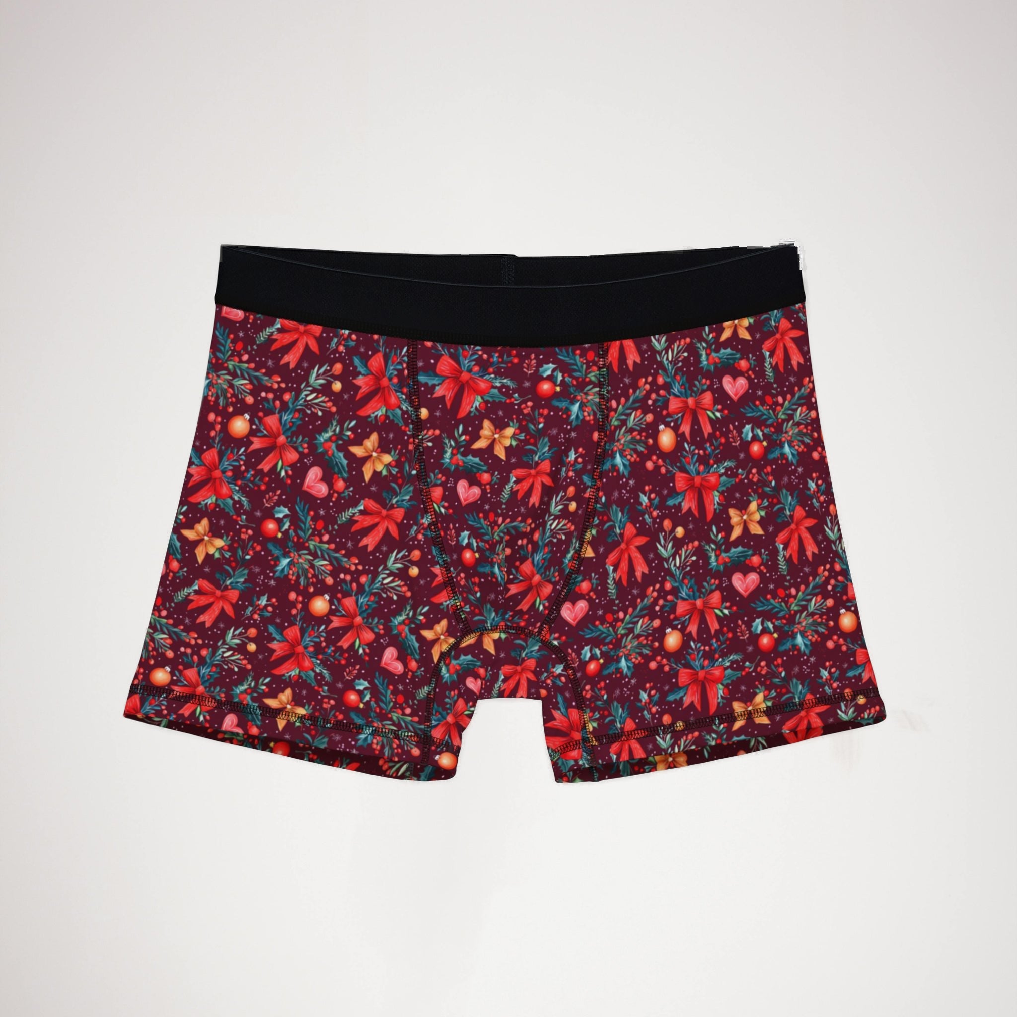 Men's boxers red coquette christmas