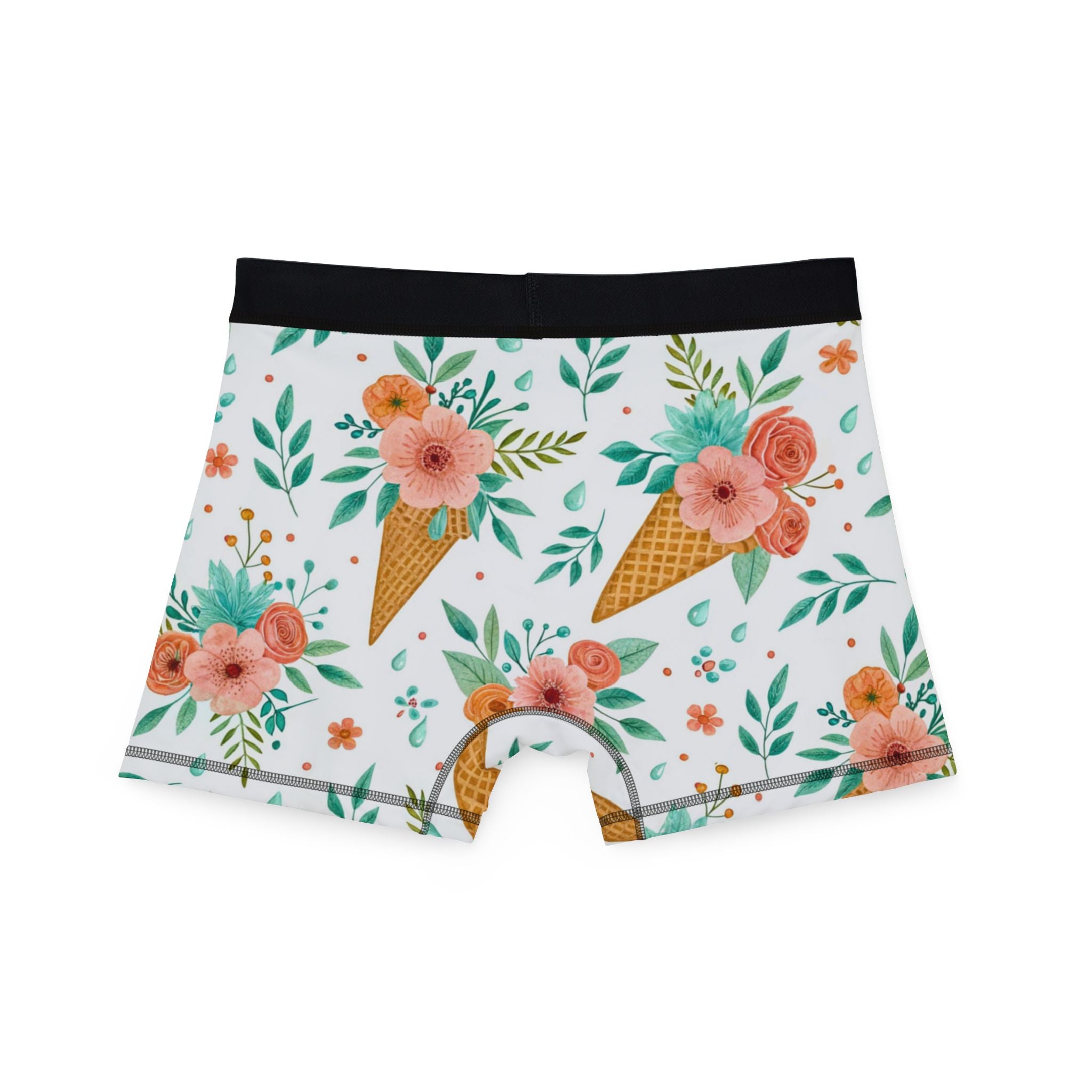 Men's boxers floral ice cream
