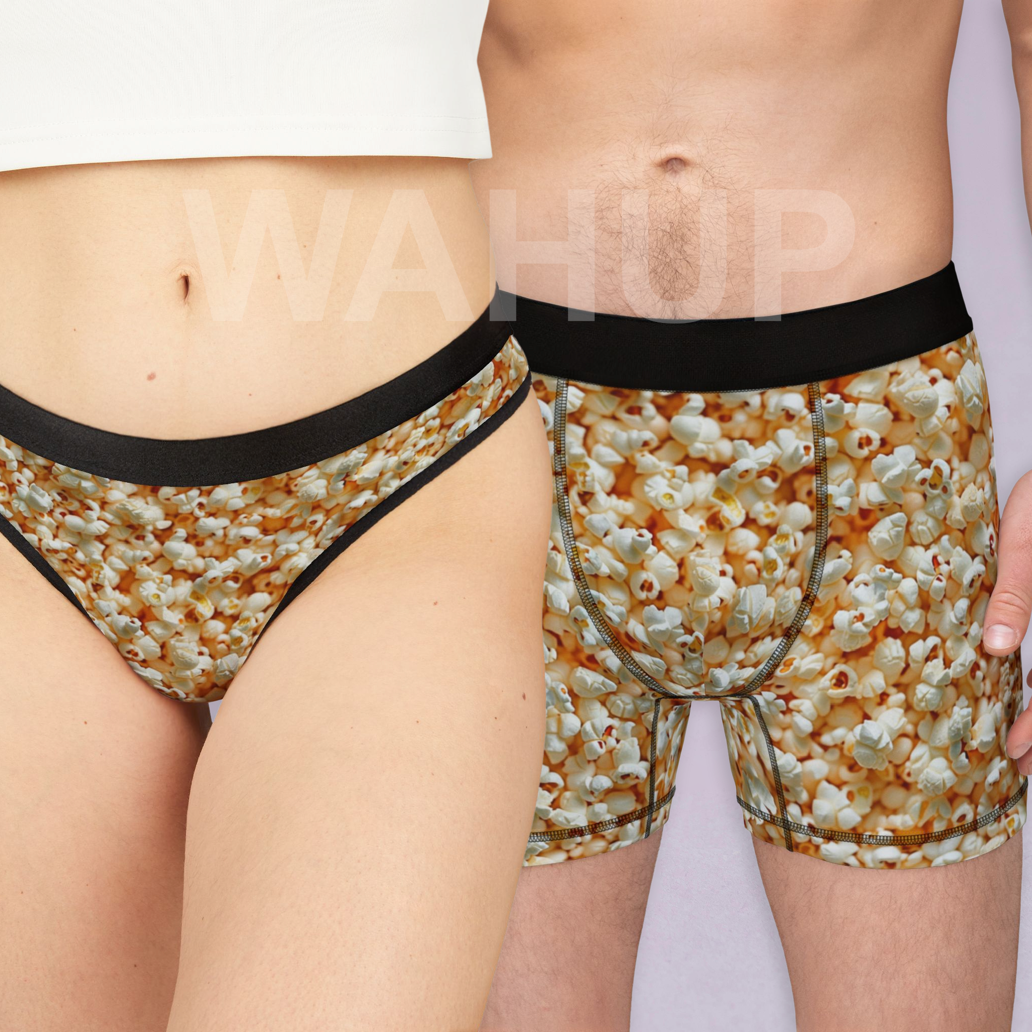 Matching underwear Junk Food Extra for couples boxer & thong set