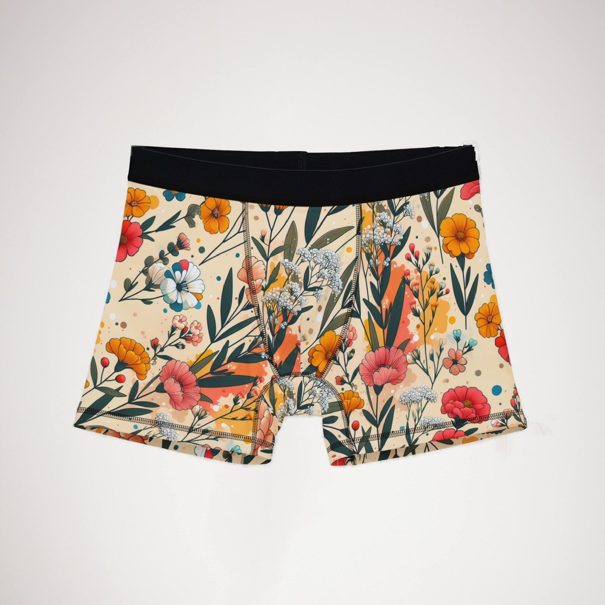 Men's boxers vibrant spring floral