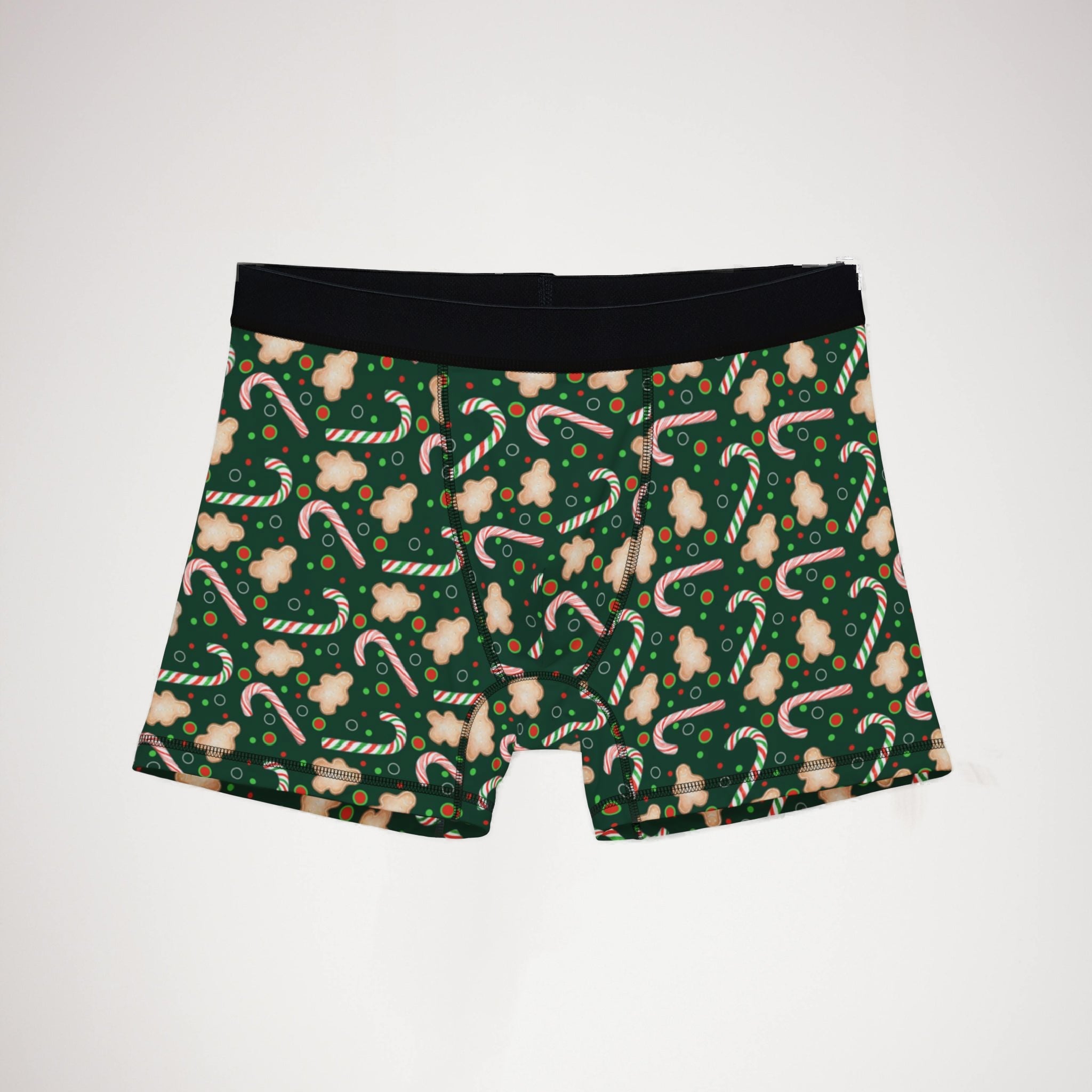 Men's boxers green christmas santa