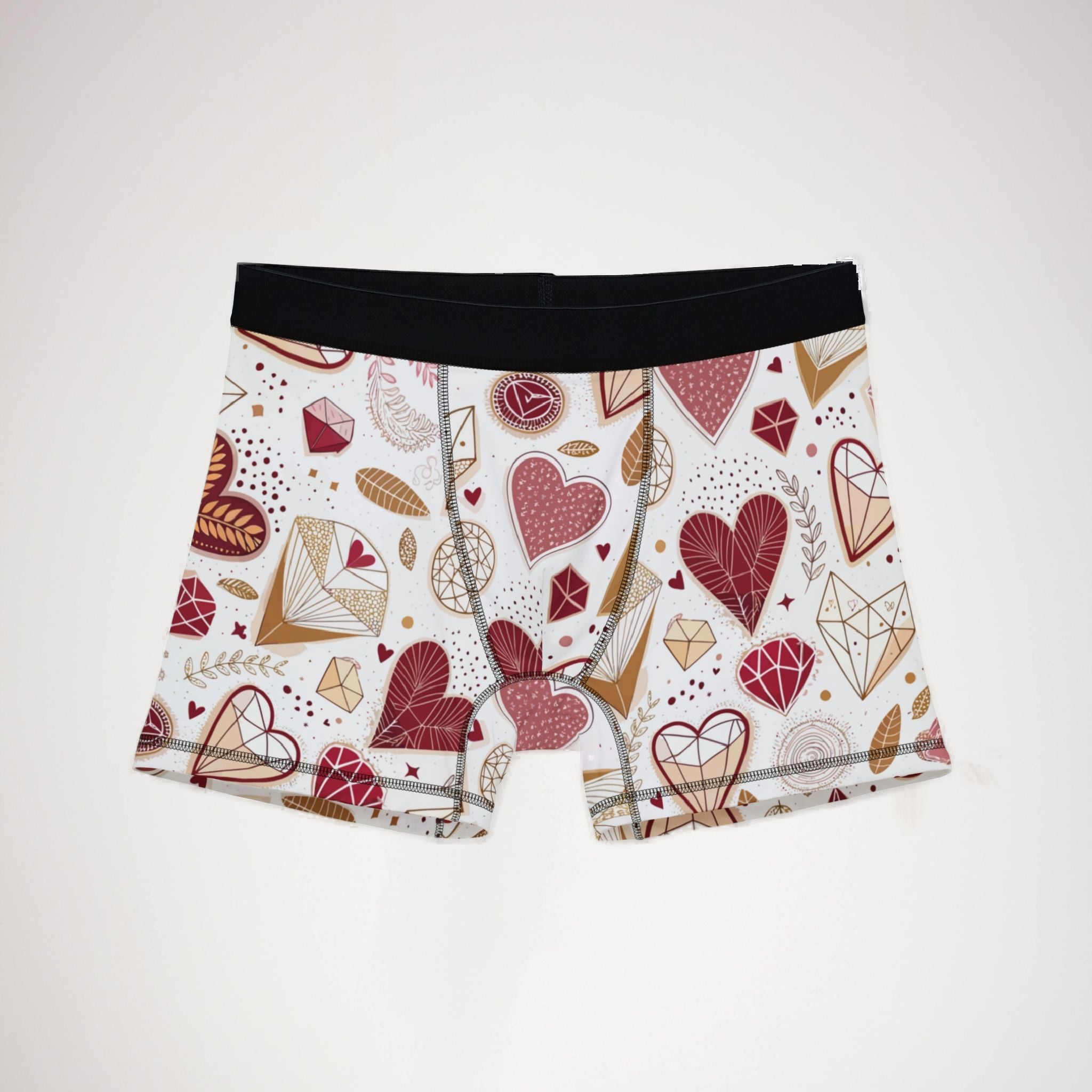 Men's boxers valentine heart retro one