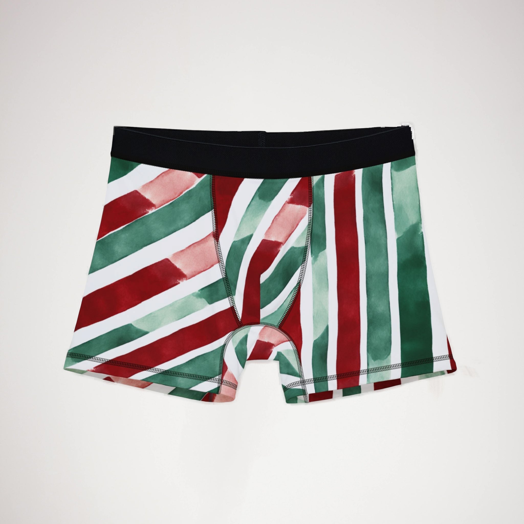 Men's boxers watercolor christmas one