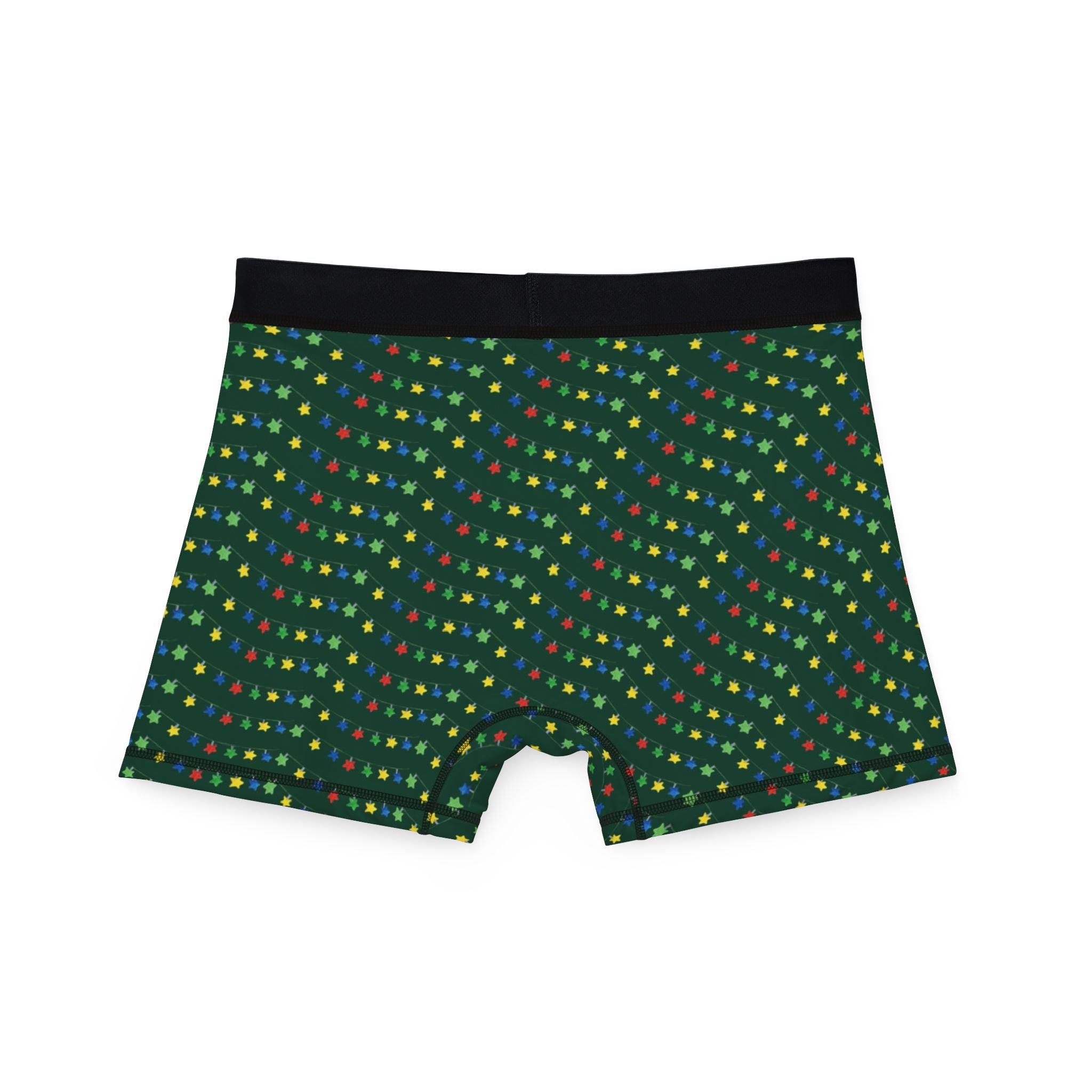 Men's boxers green christmas santa