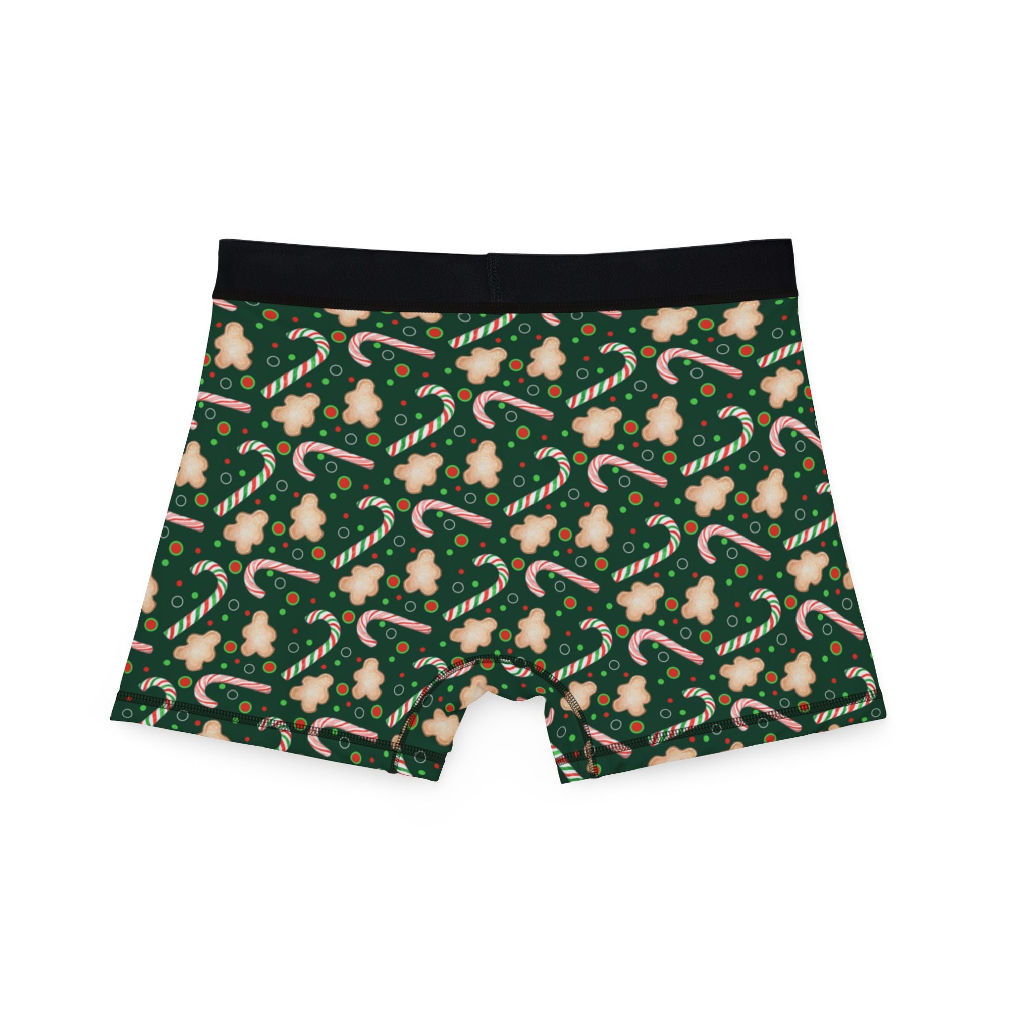 Men's boxers green christmas santa