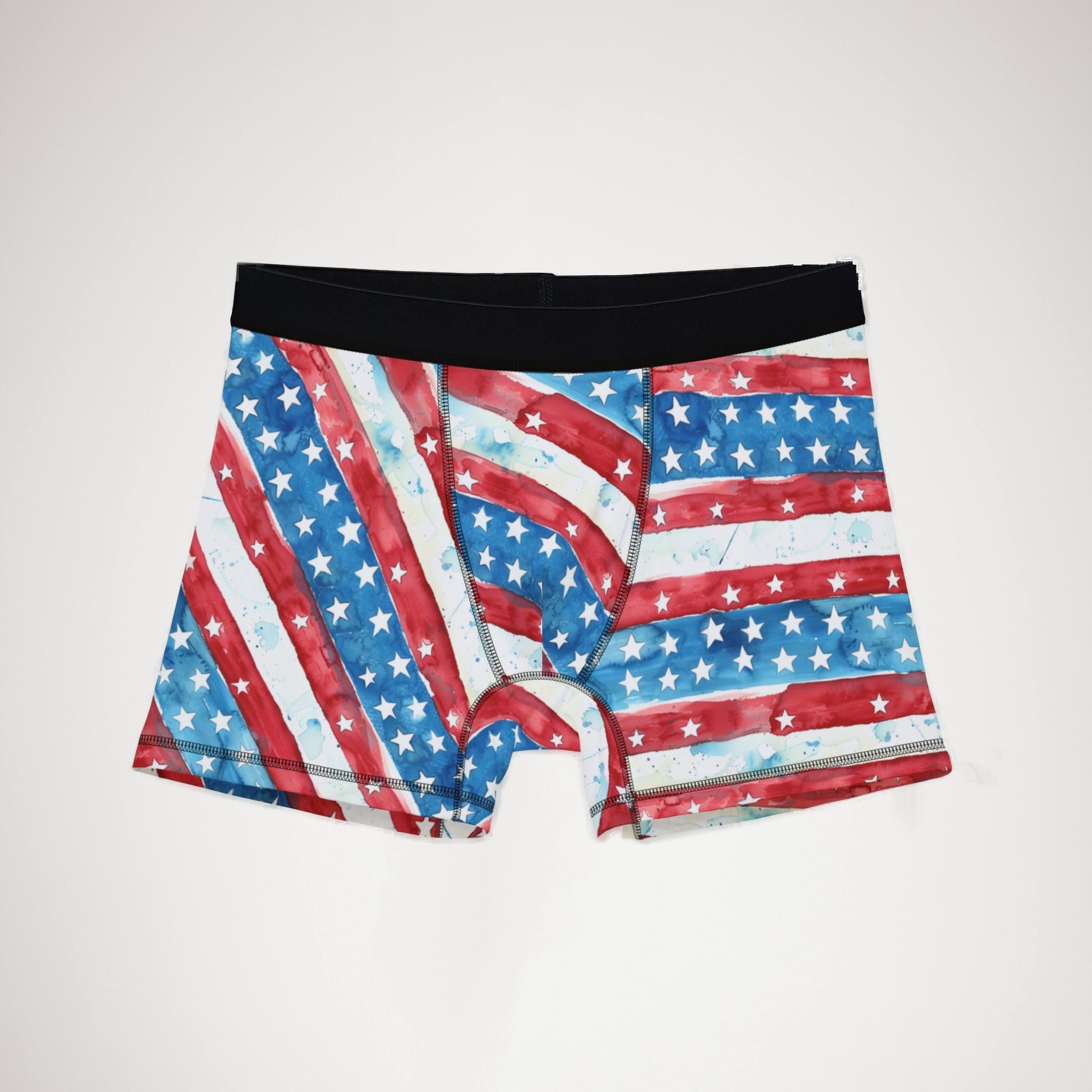 Men's boxers watercolor 4th of july