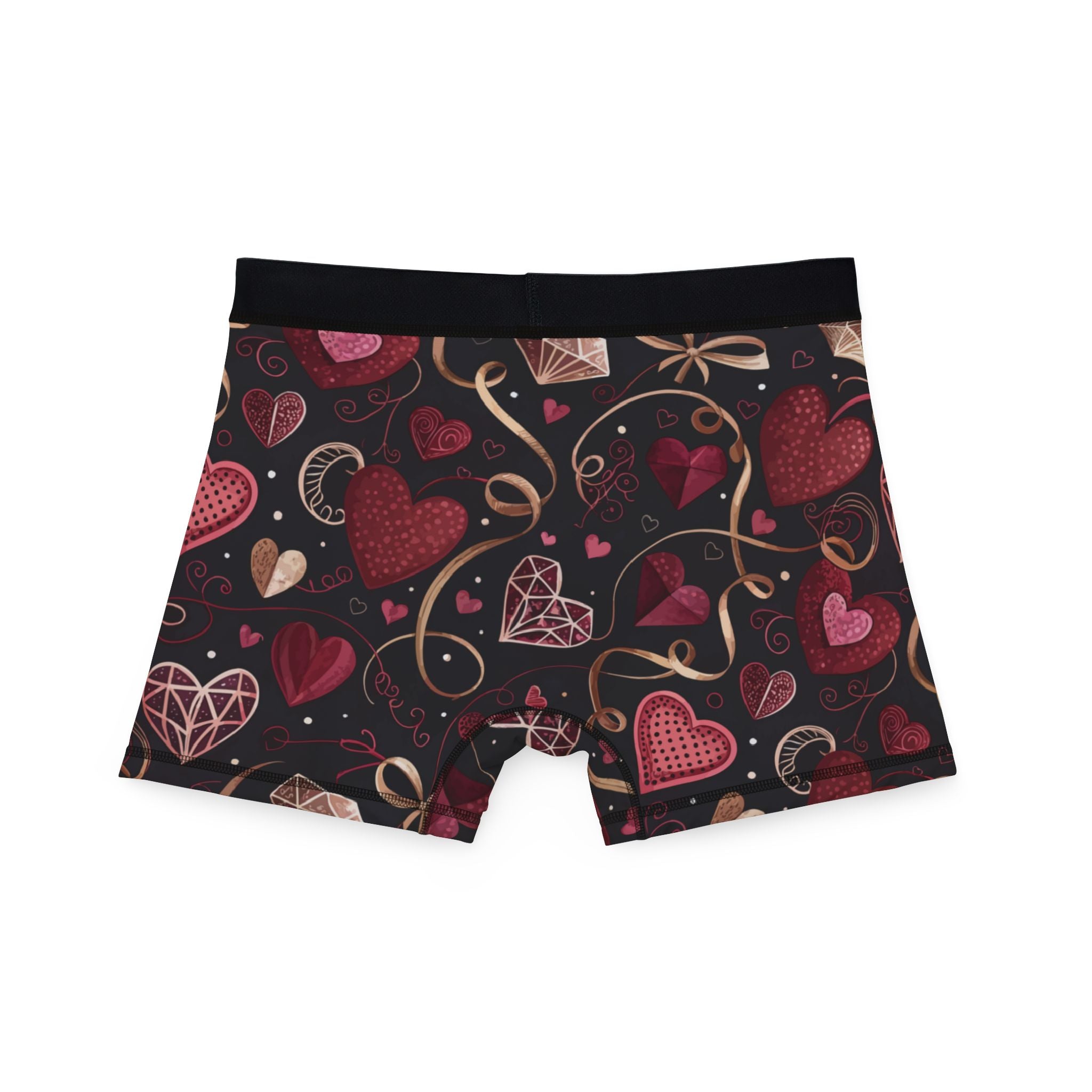 Men's boxers valentine heart retro three