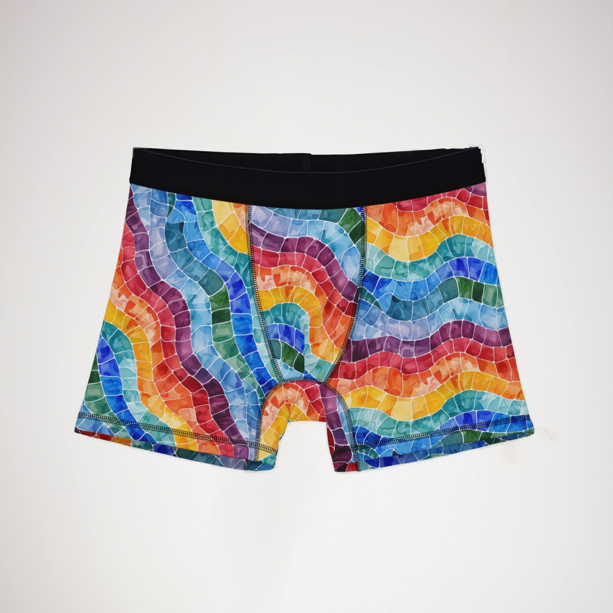 Men's boxers colorful mosaic
