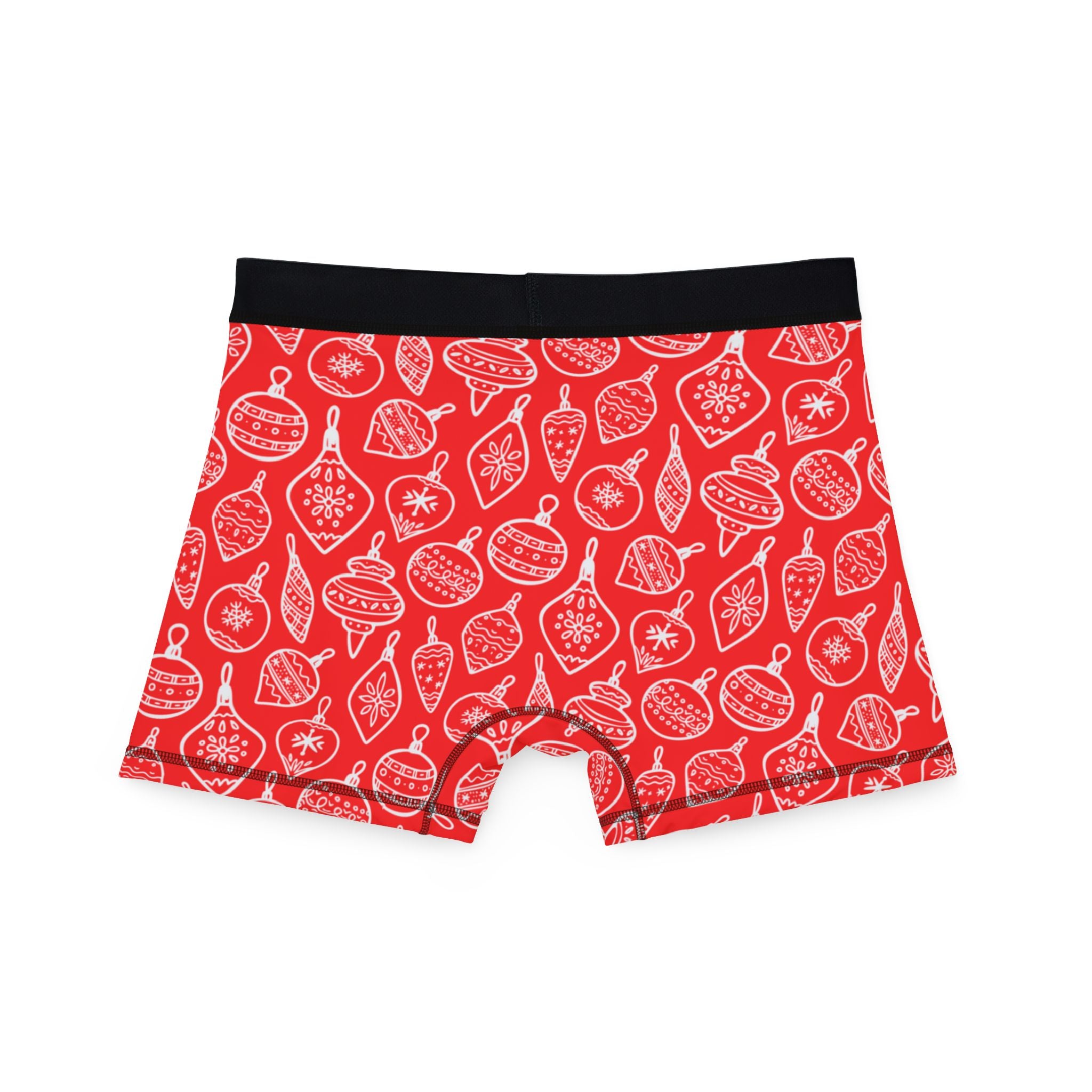 Men's boxers red white christmas