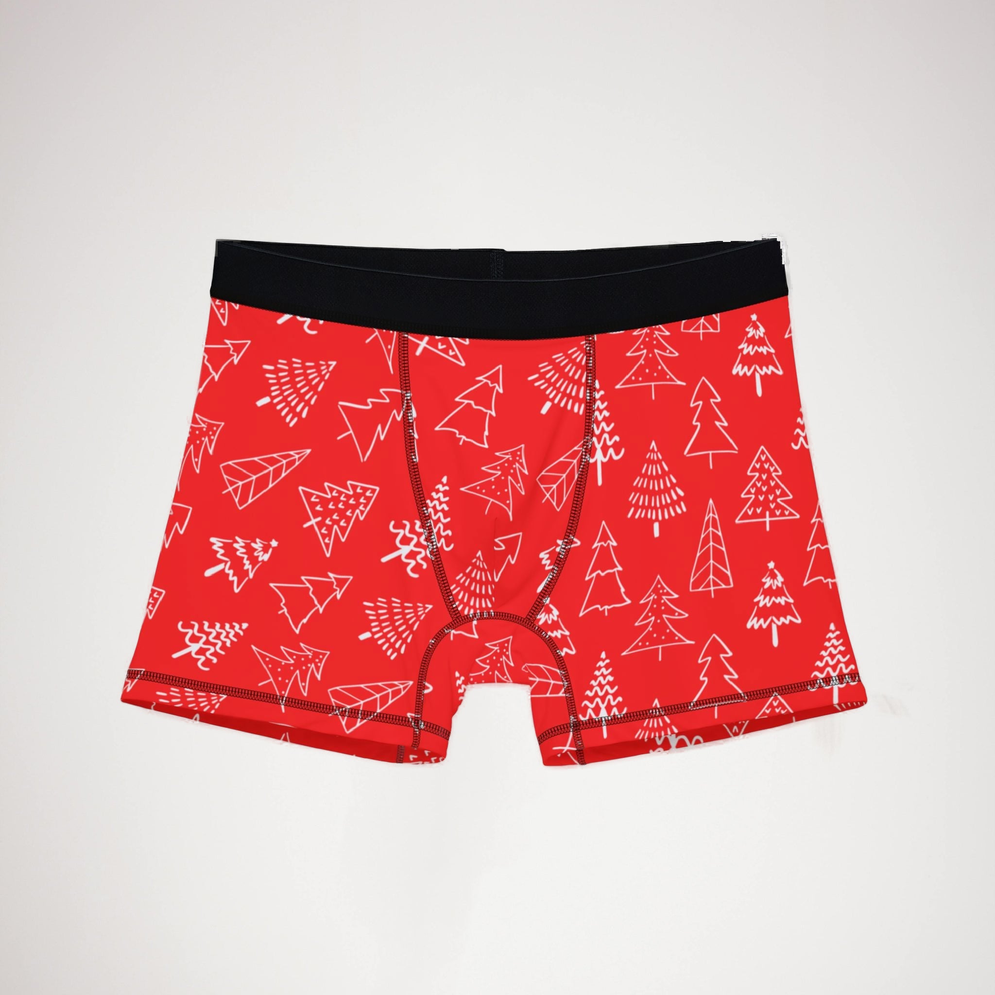 Men's boxers red white christmas