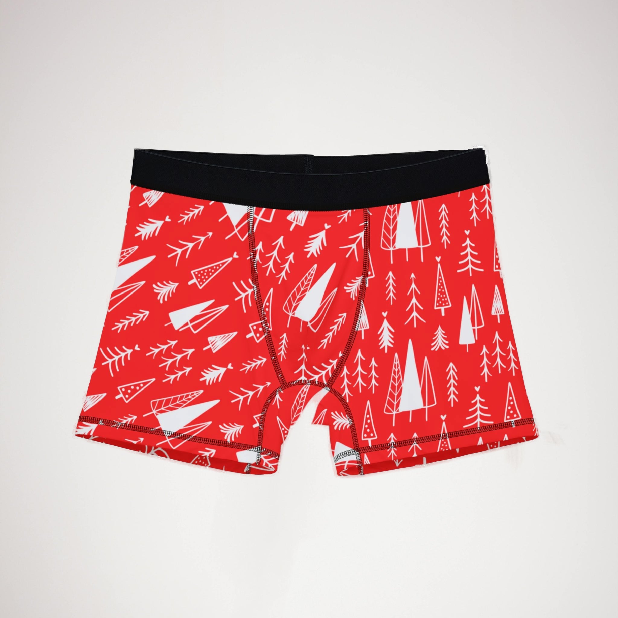 Men's boxers red white christmas