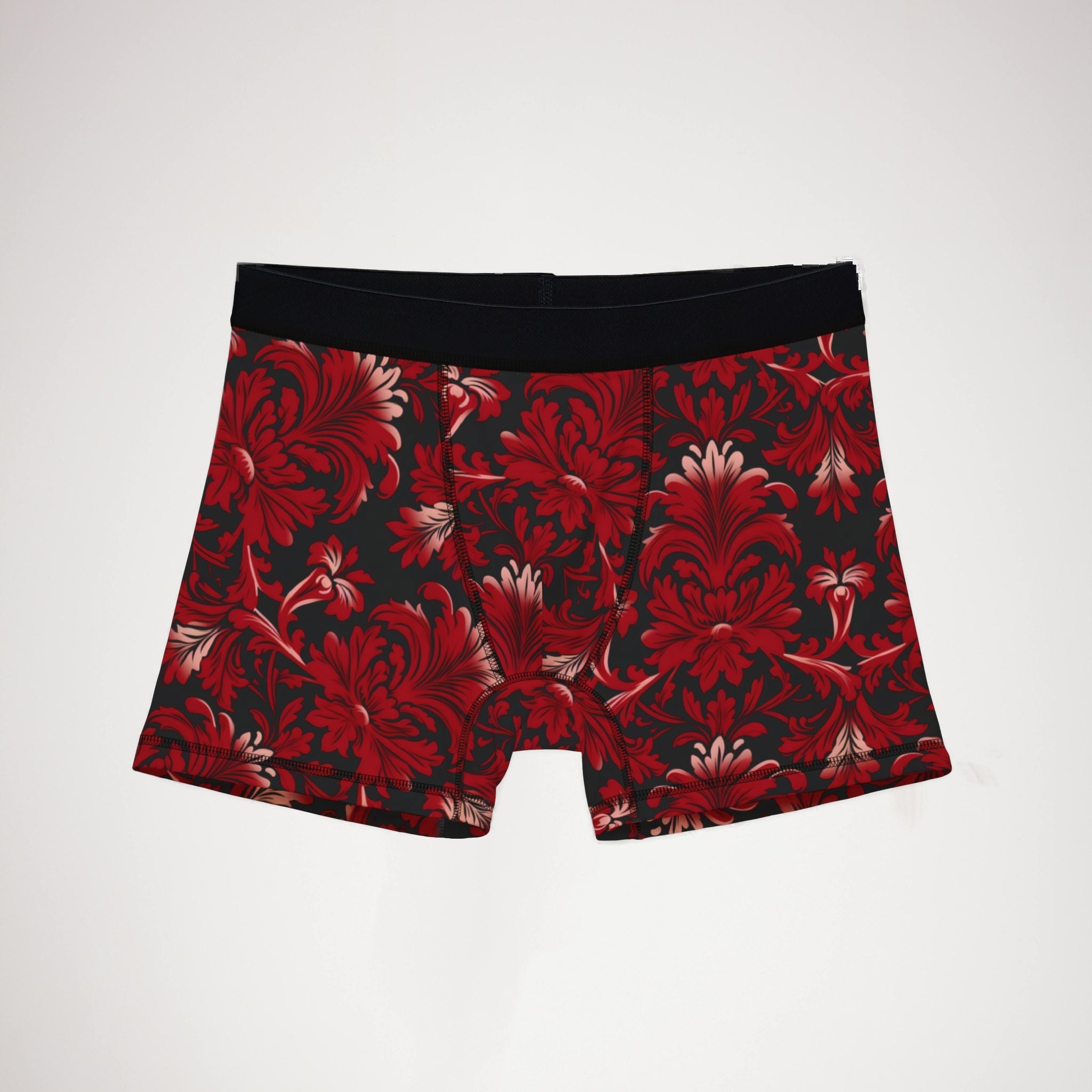 Men's boxers red damask