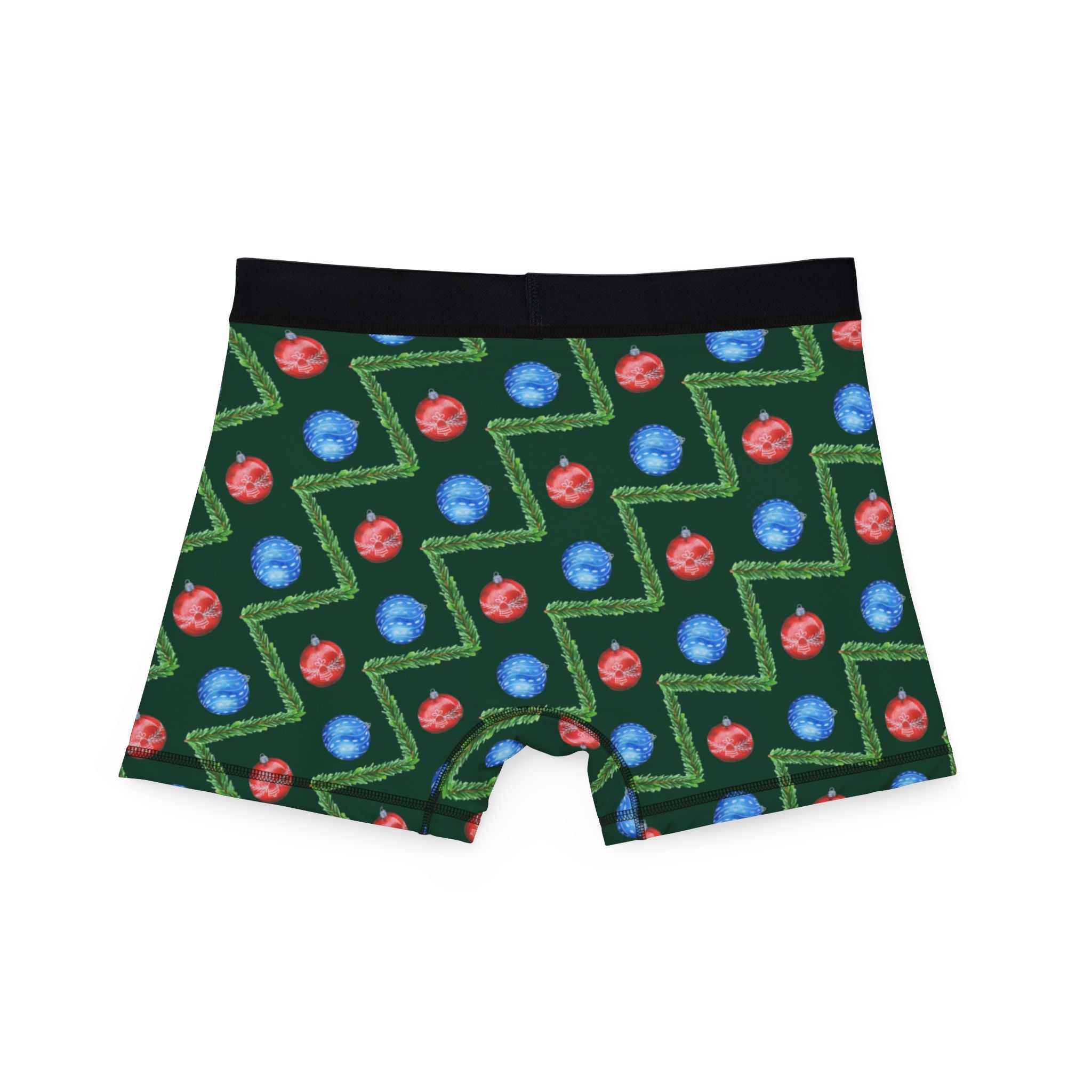 Men's boxers green christmas santa