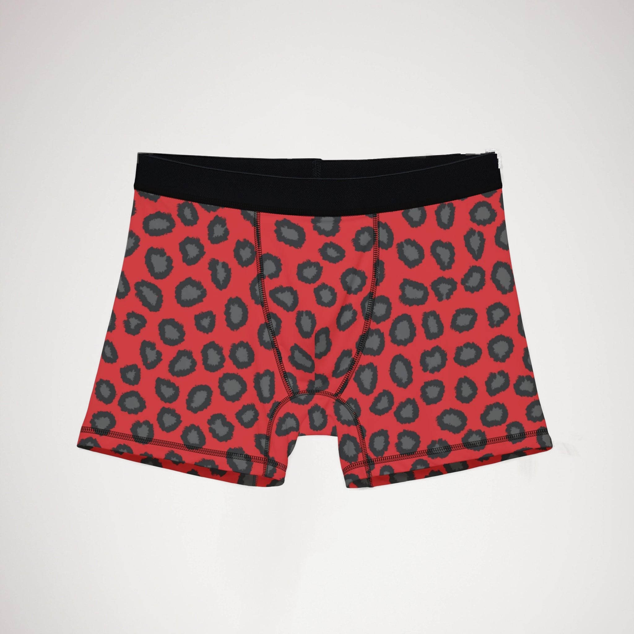 Men's boxers red leopard