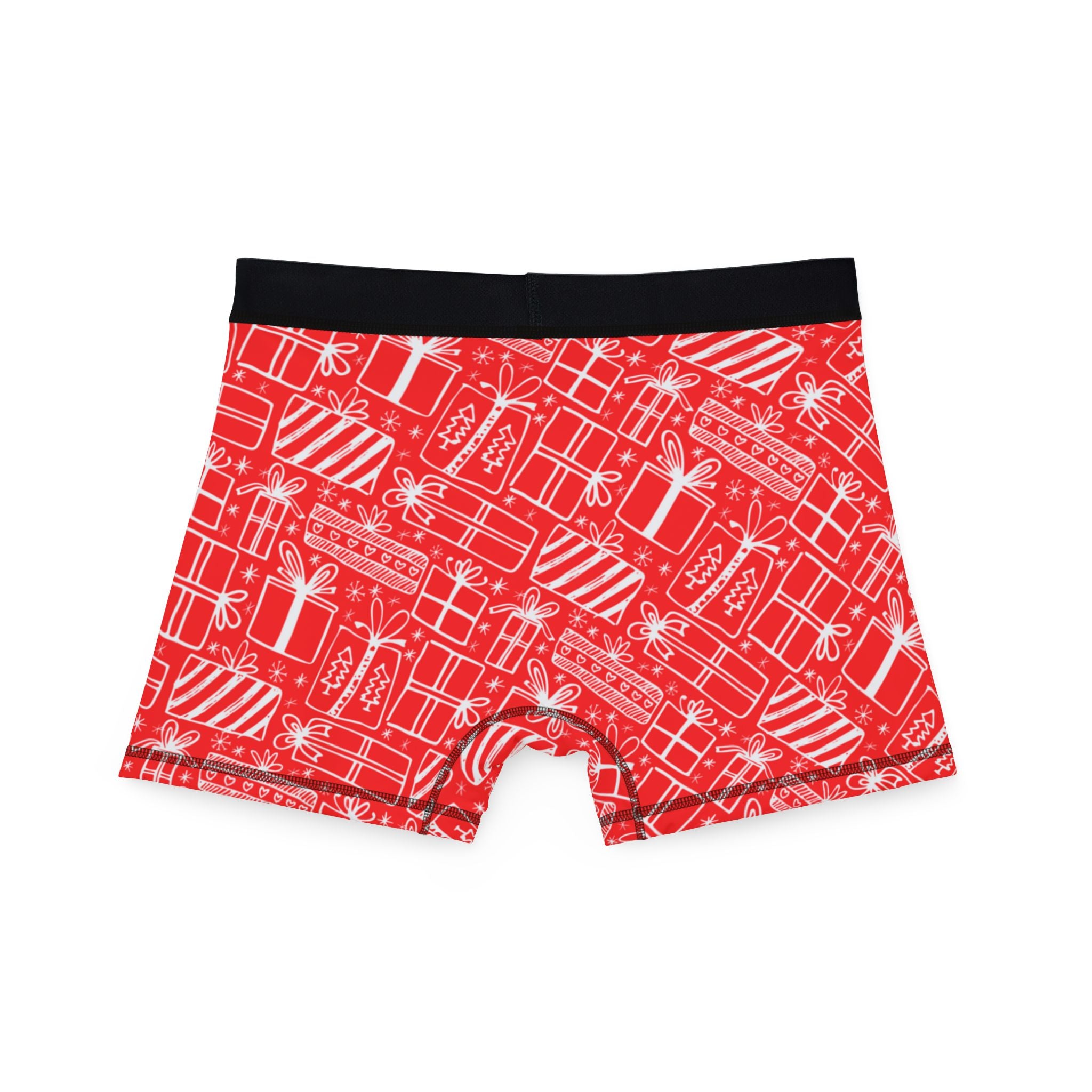 Men's boxers red white christmas