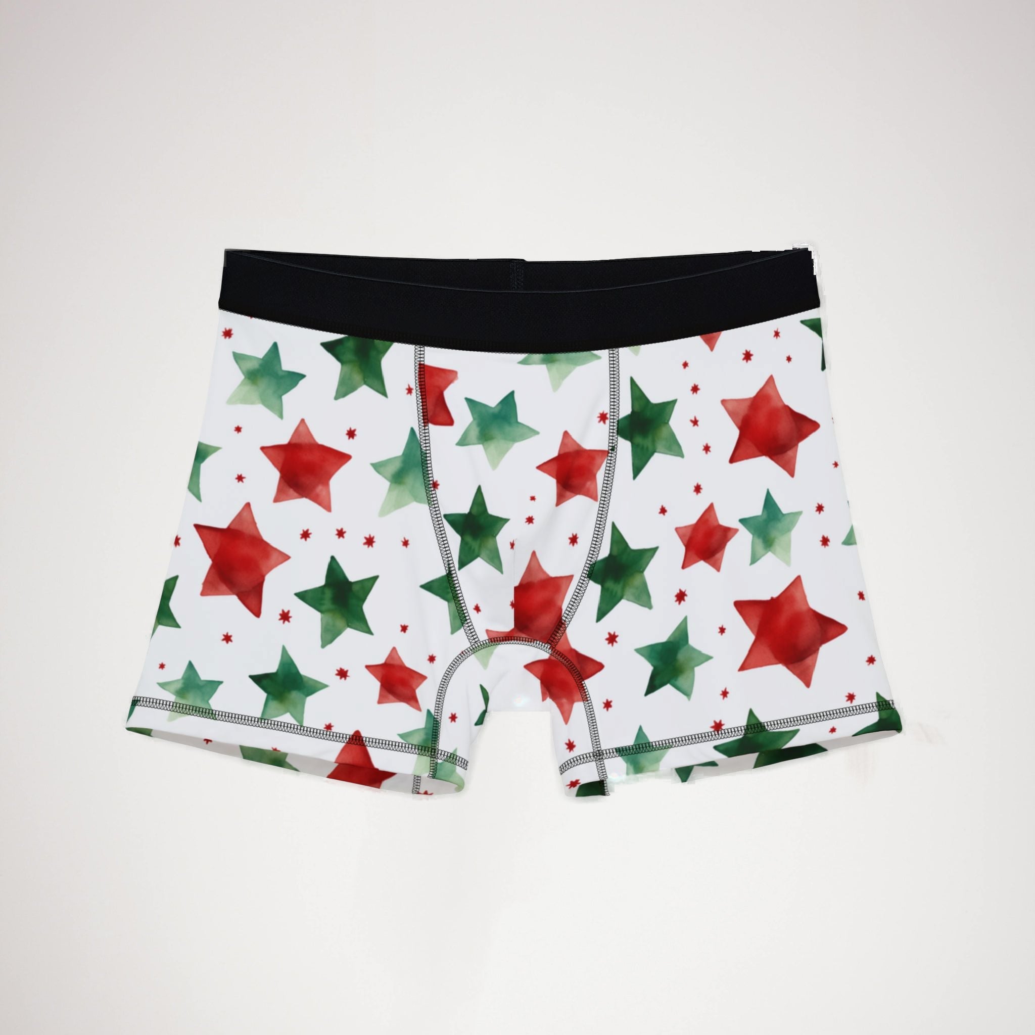 Men's boxers watercolor christmas