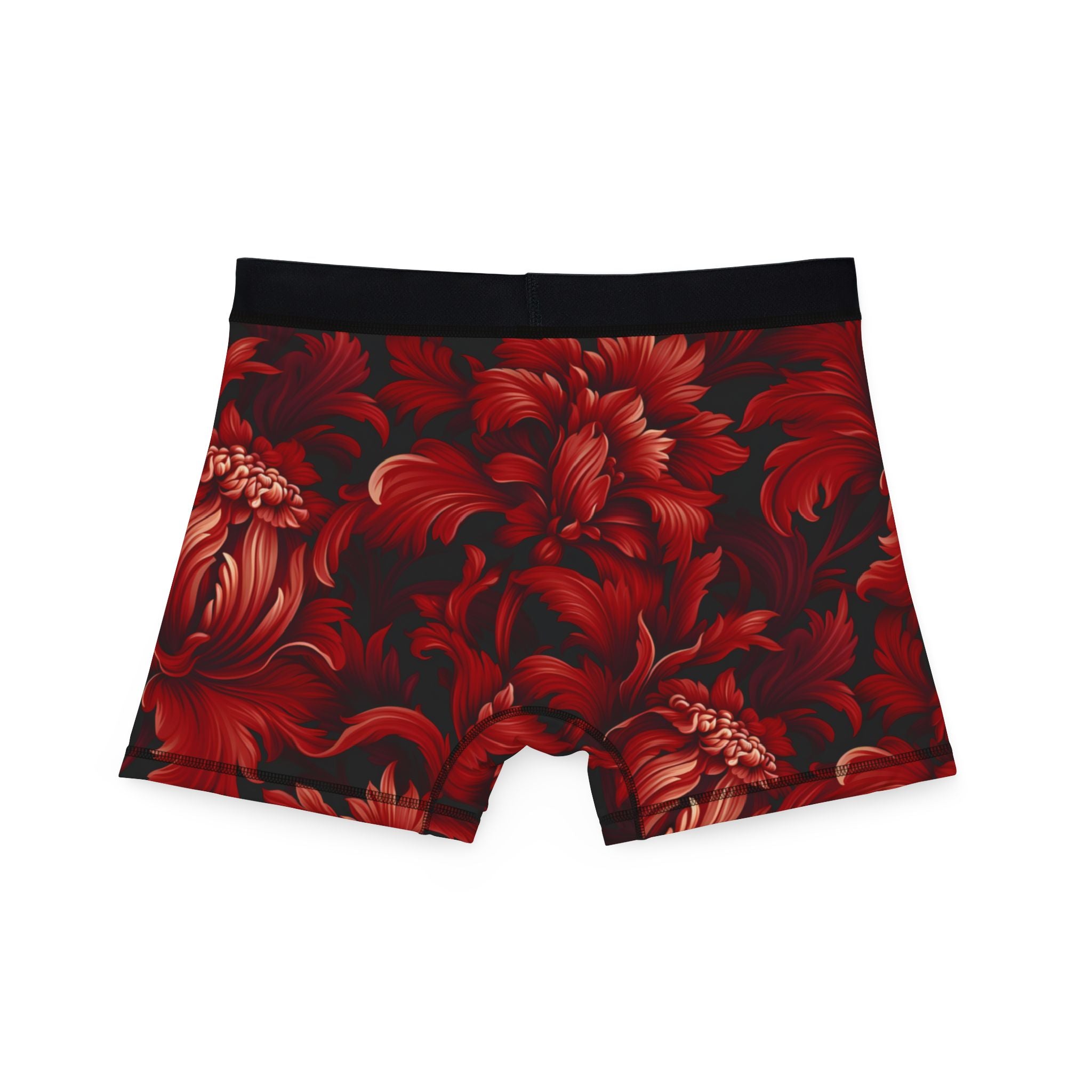 Men's boxers red damask