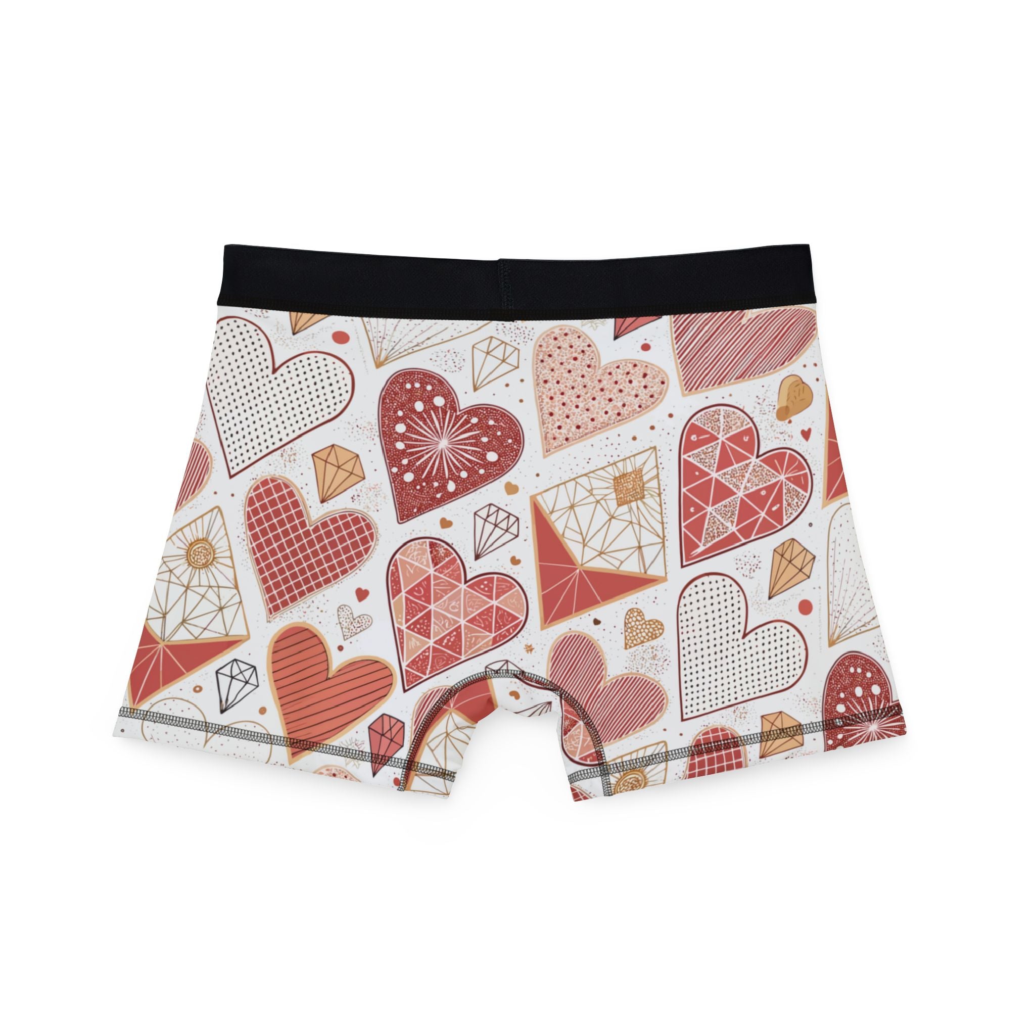 Men's boxers valentine heart retro one