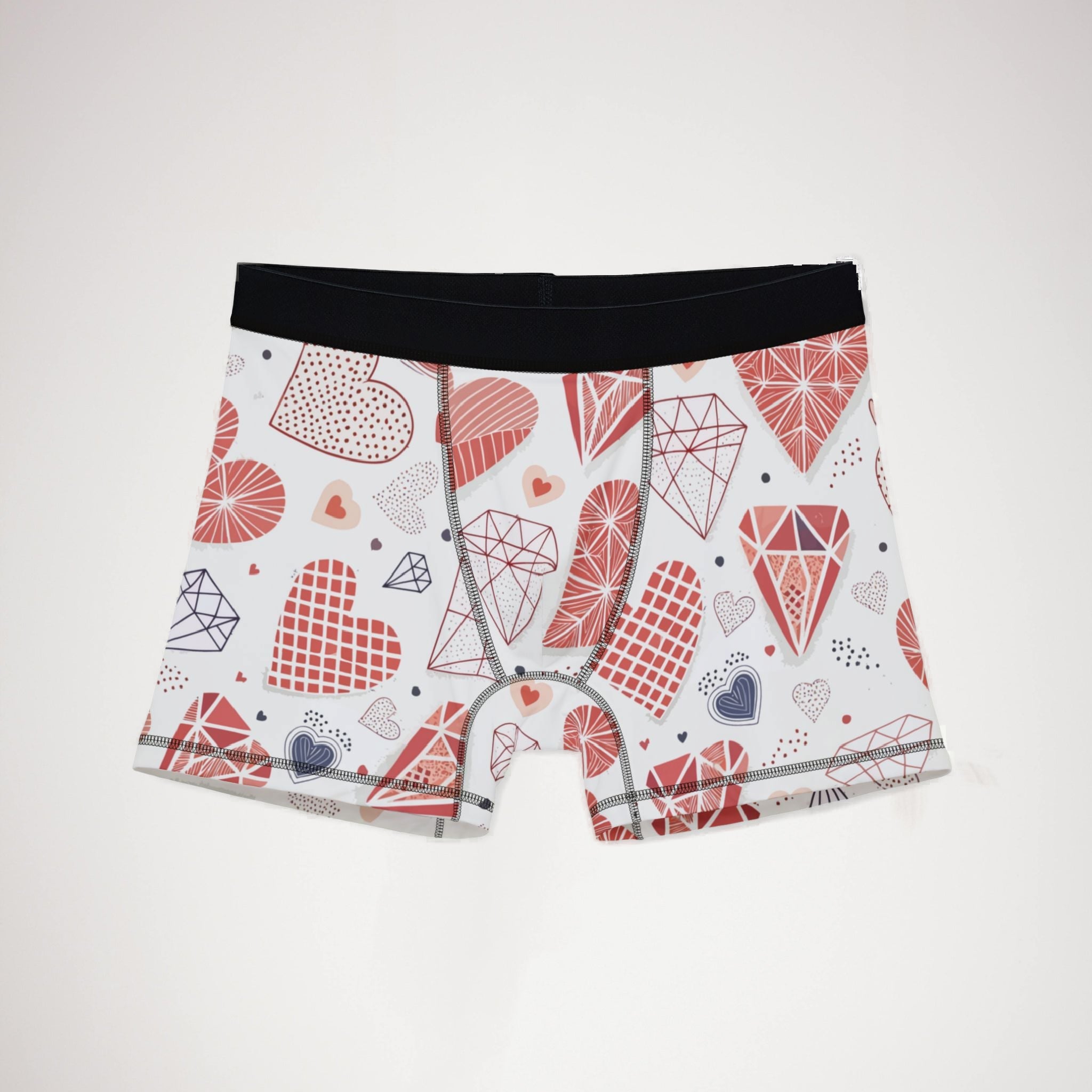 Men's boxers valentine heart retro one