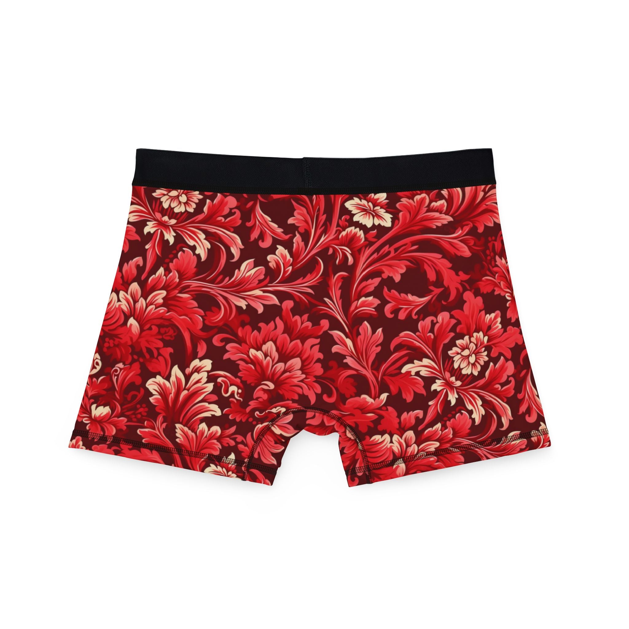 Men's boxers red damask