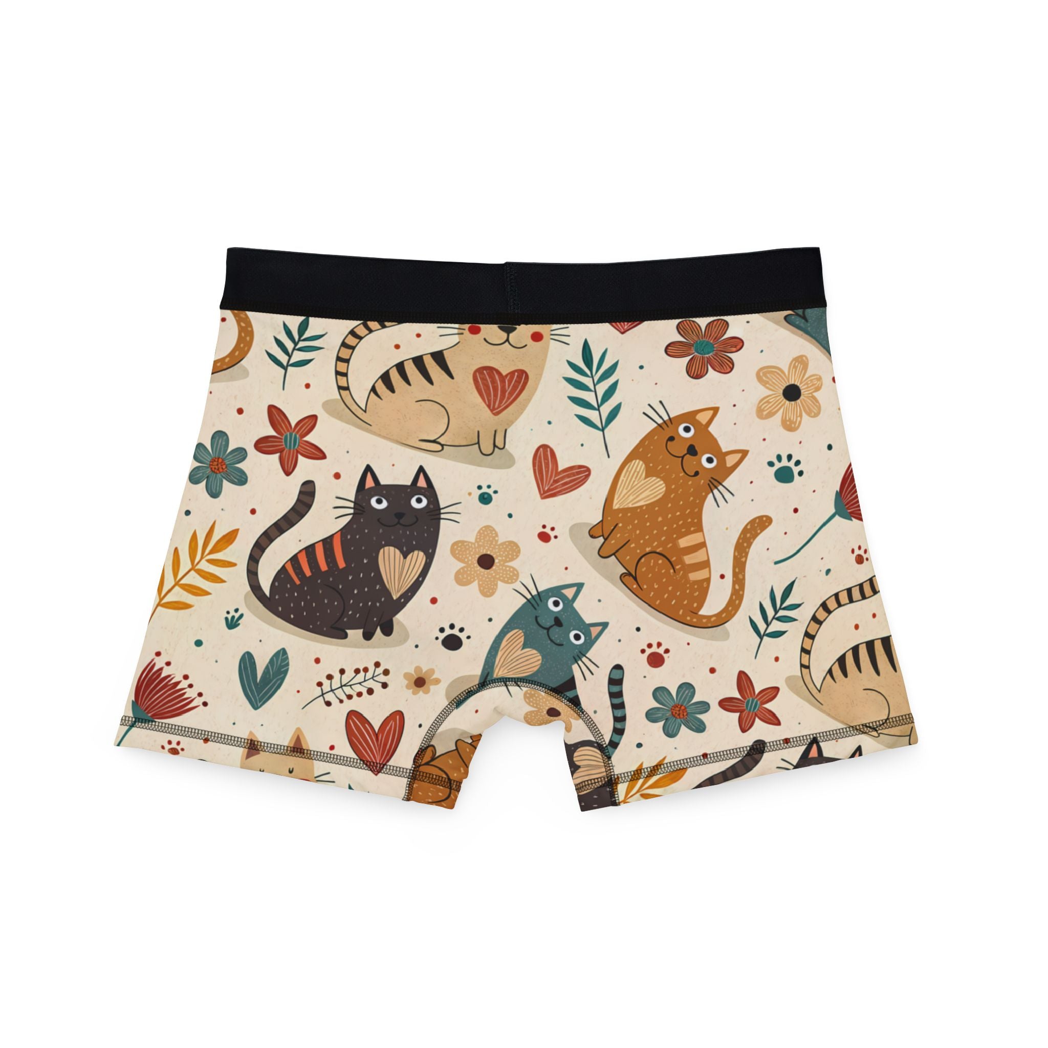 Men's boxers cute cats doodle