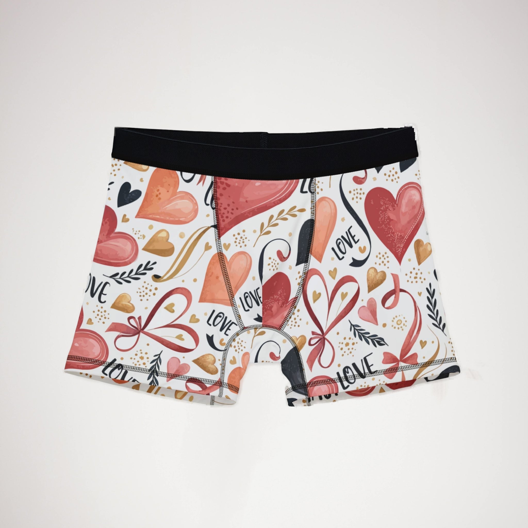 Men's boxers valentine heart retro one