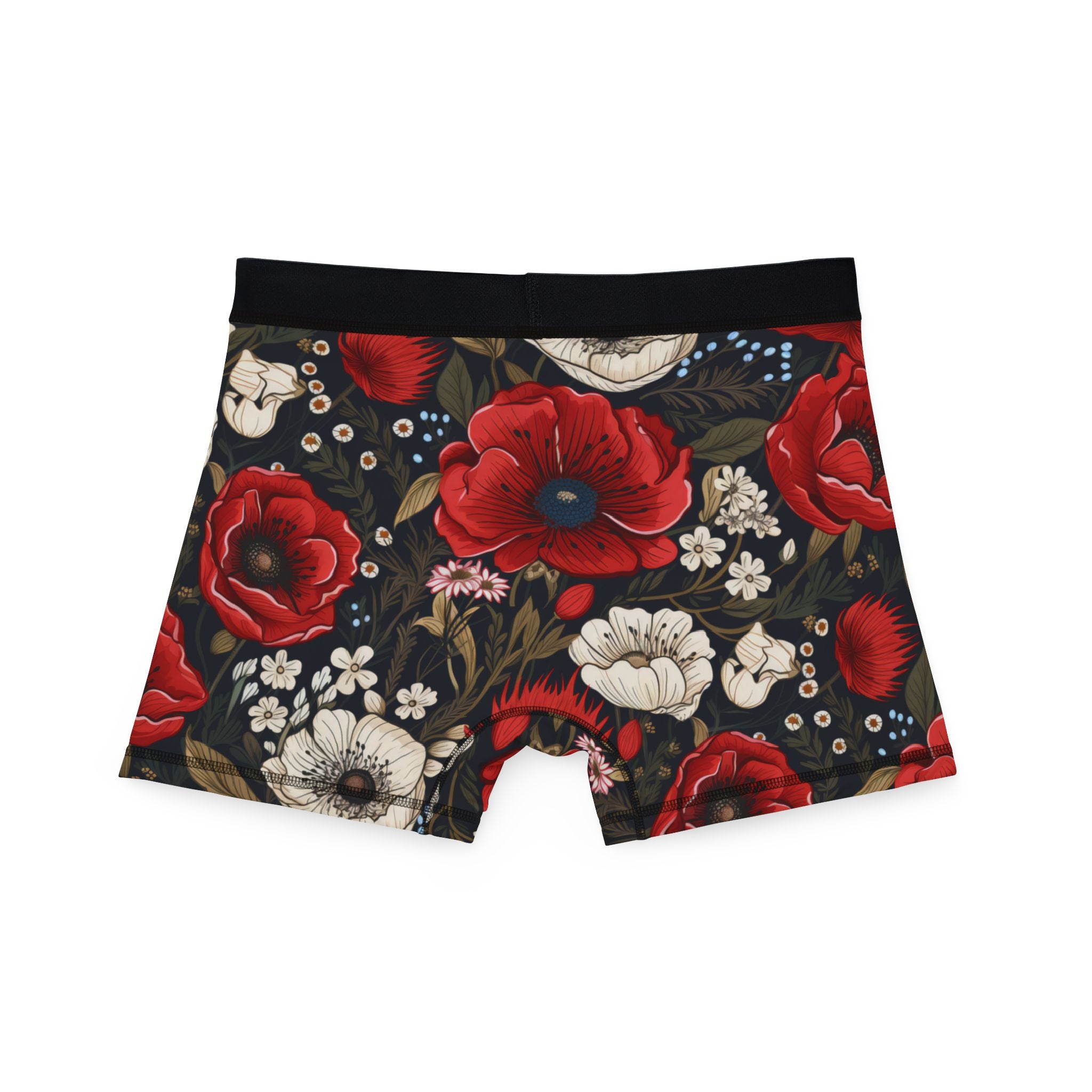 Men's boxers cute red flowers