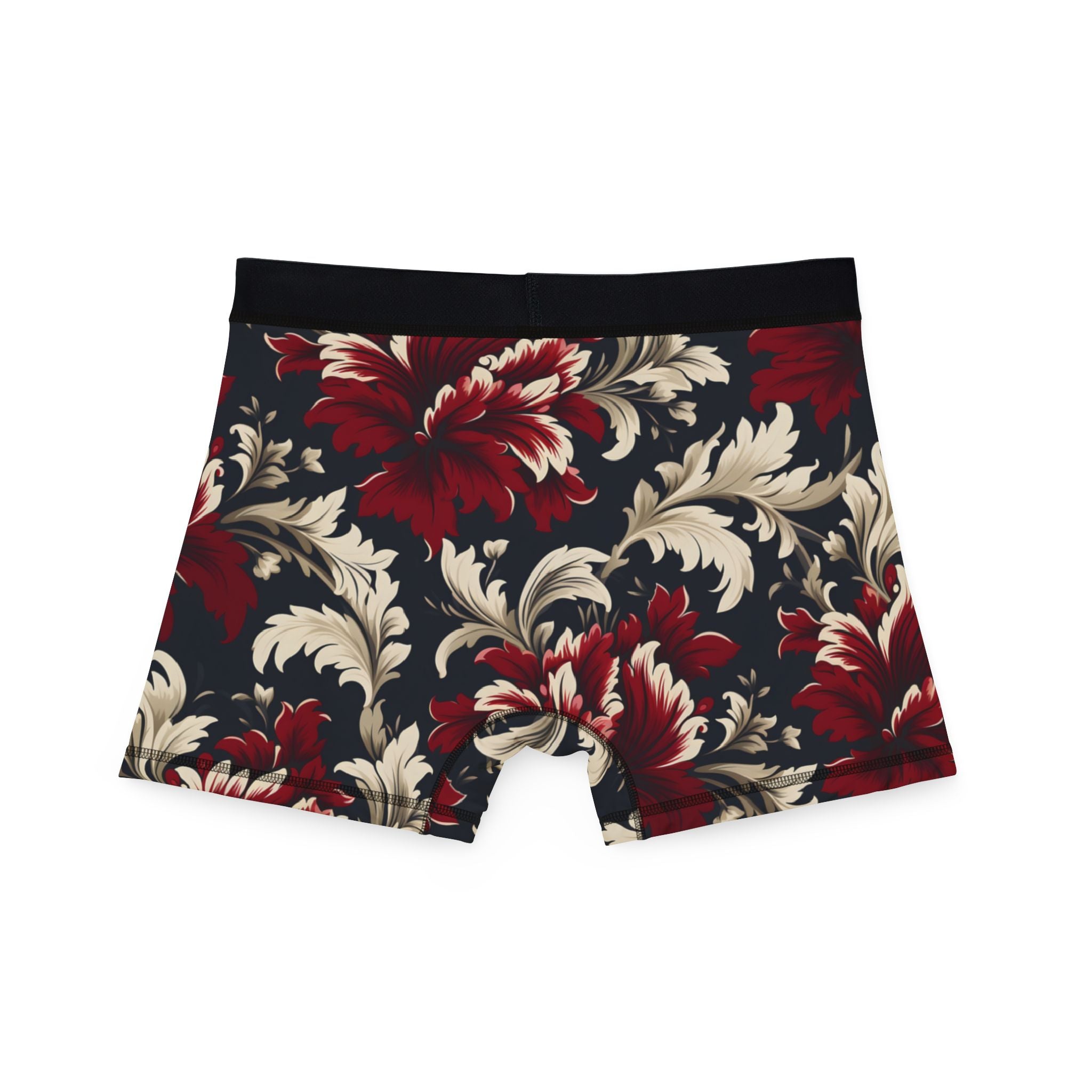 Men's boxers red damask