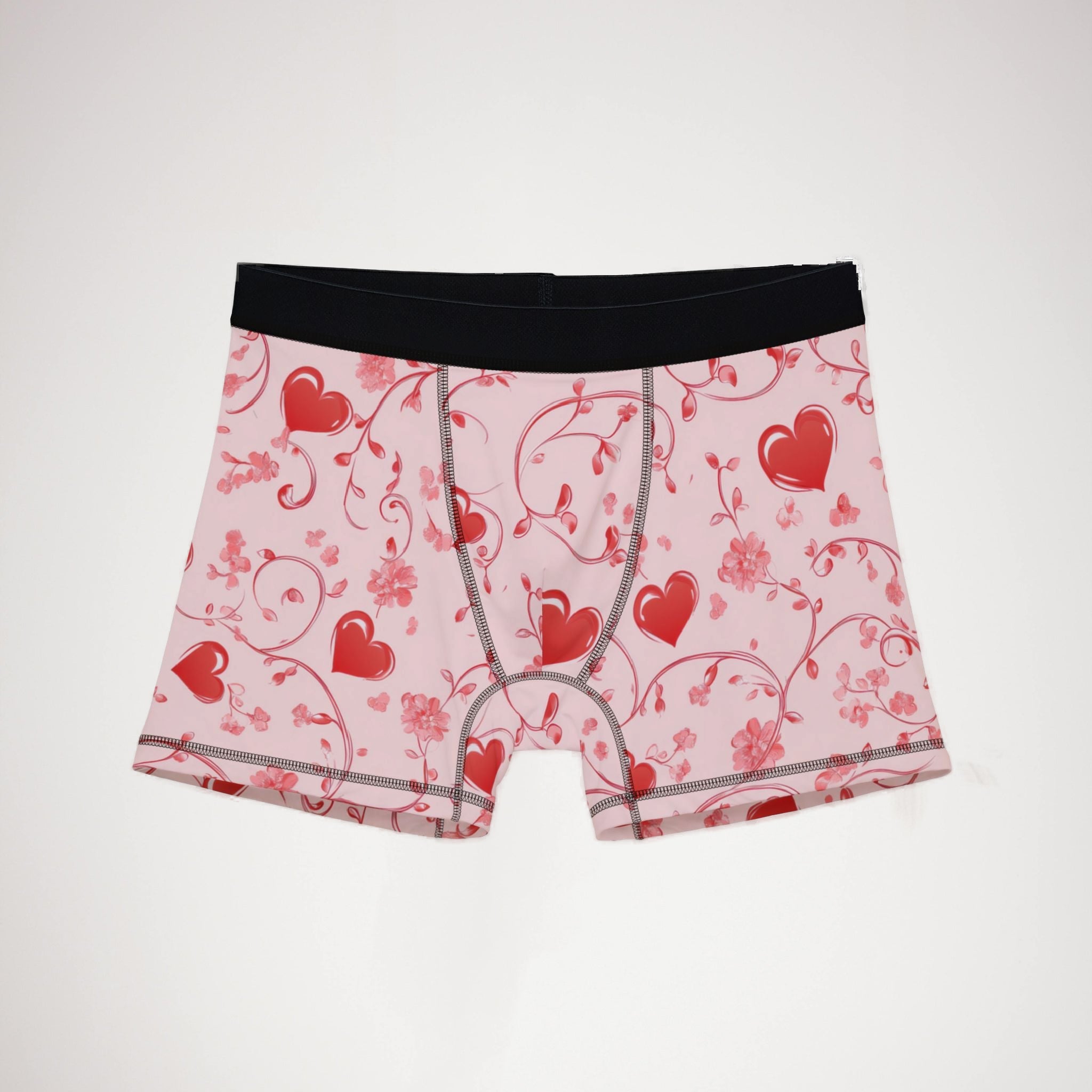 Men's boxers valentine red heart
