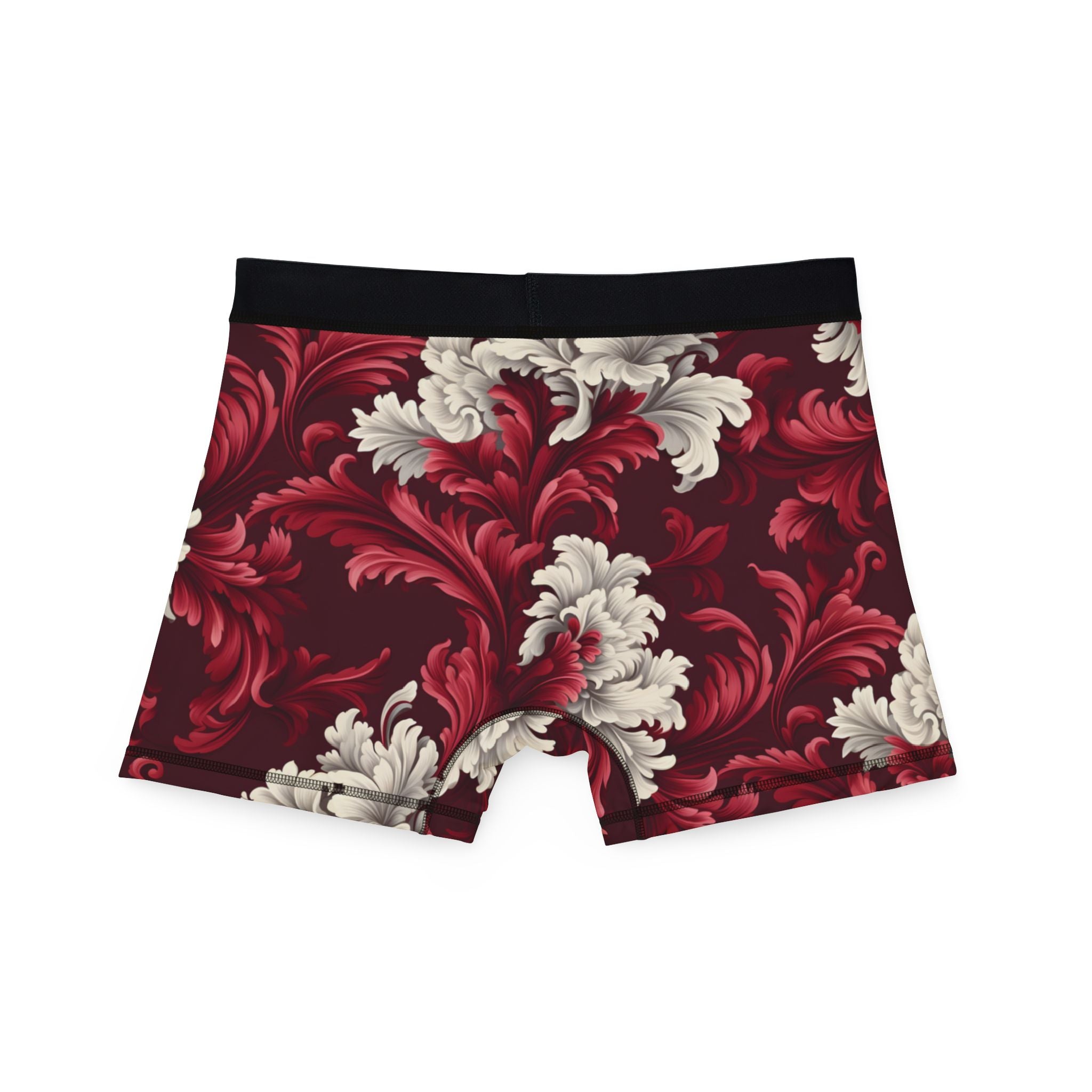 Men's boxers red damask