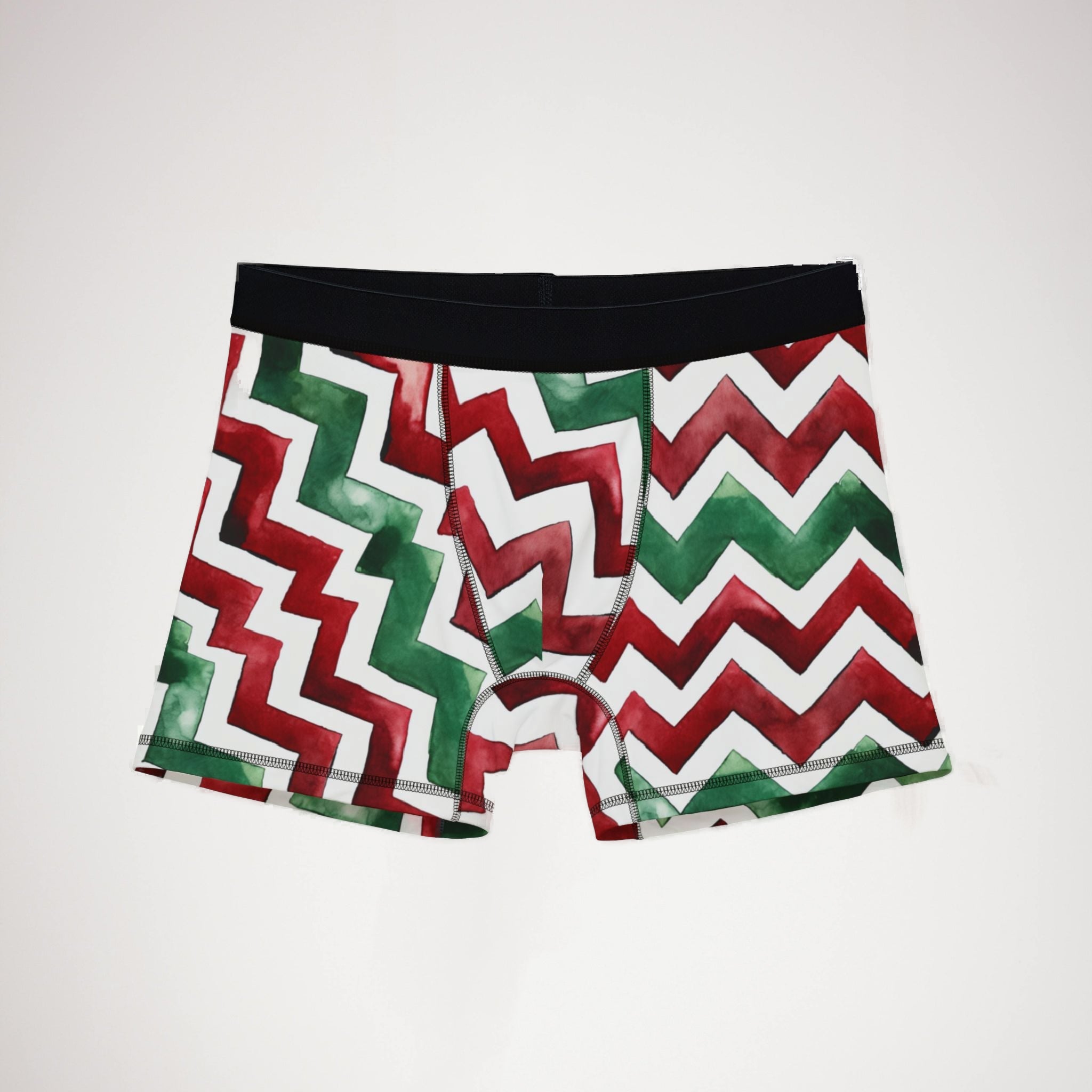Men's boxers watercolor christmas